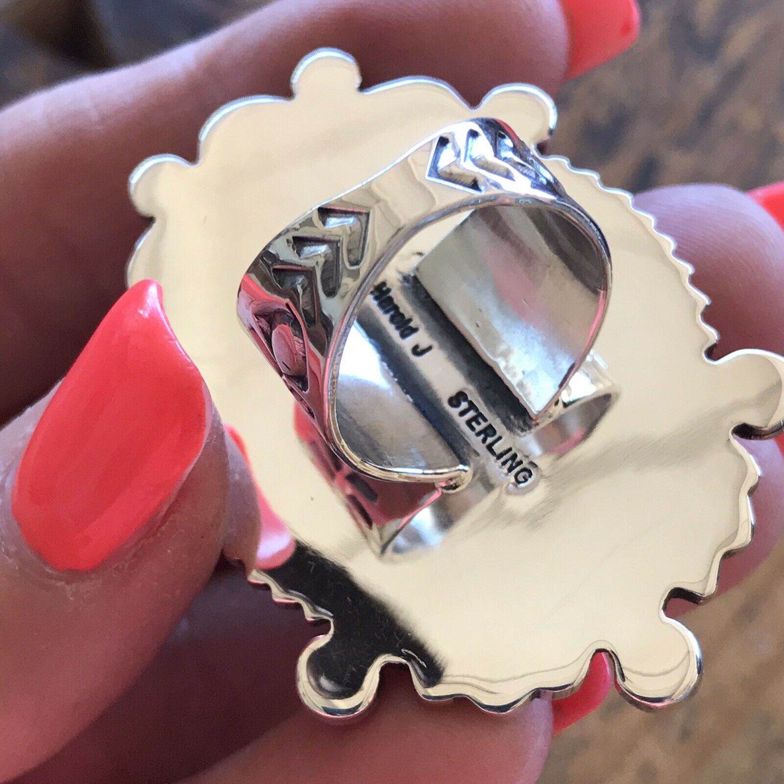 Handcrafted Sterling Silver Wild Horse Ring Sz 5.5