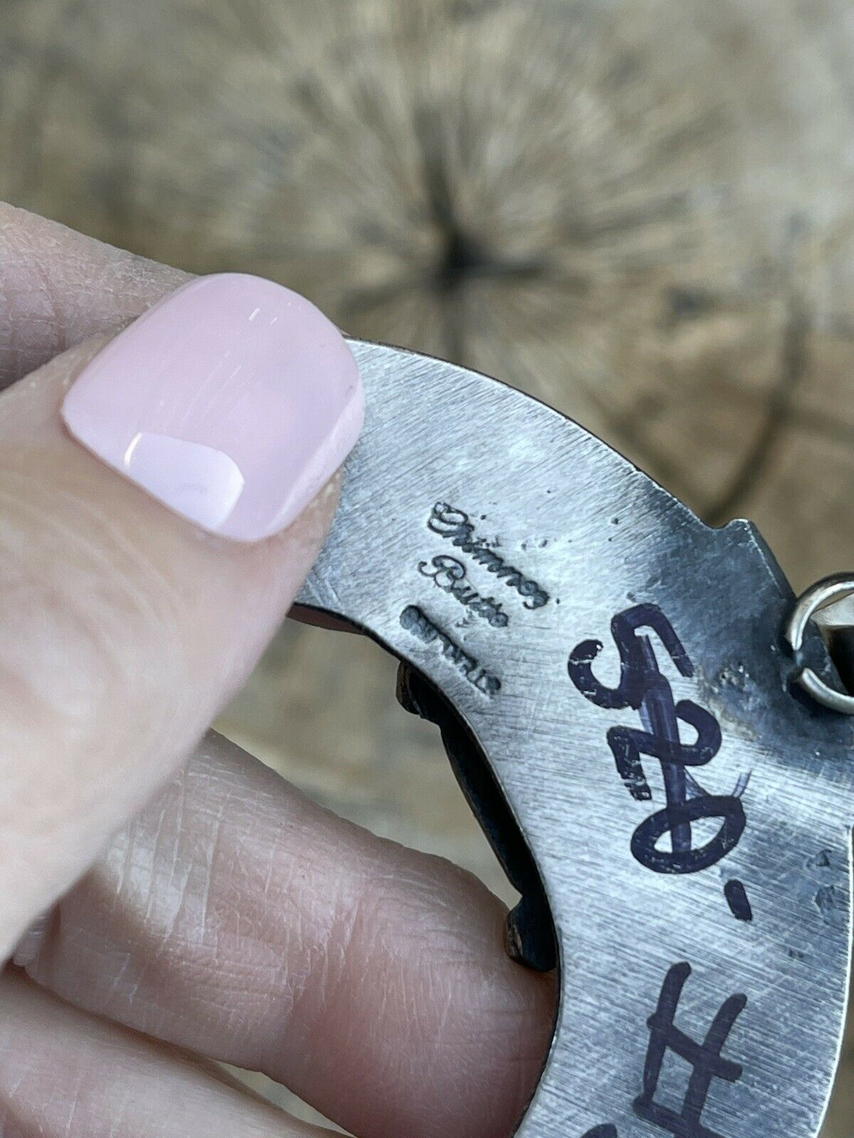 Handcrafted Sterling Silver Spiny Naja Pendant Signed By Chimney Butte