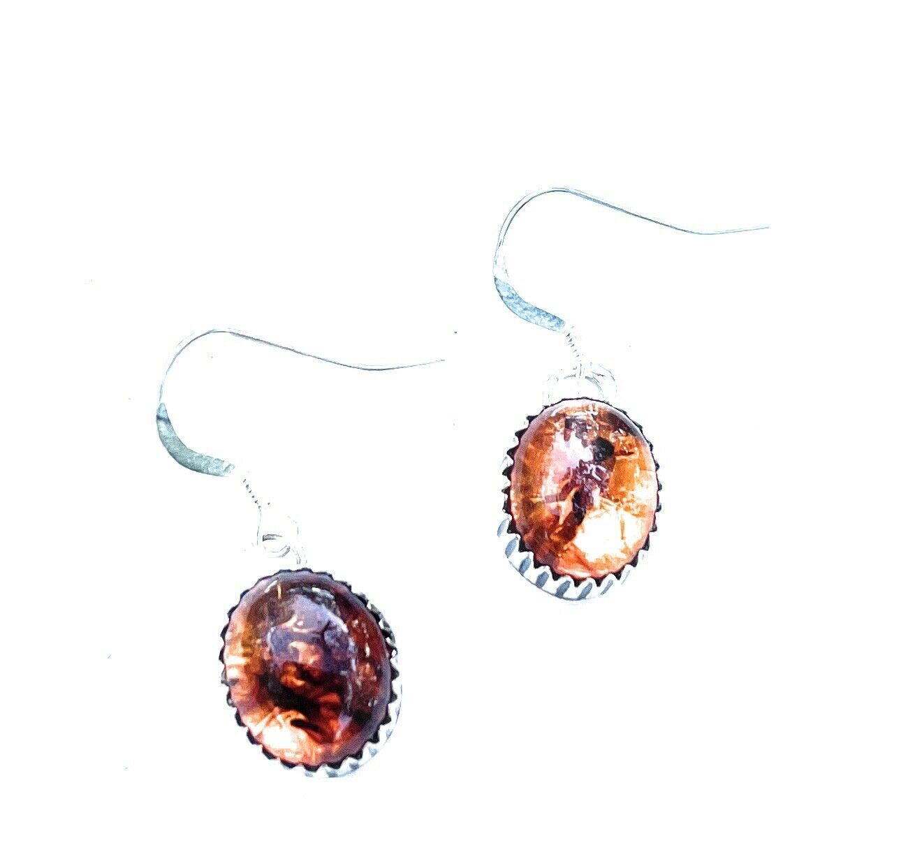 Handcrafted Topaz and Sterling Silver Dangle 1 “ Earrings