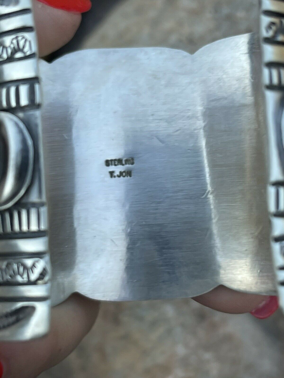 Handcrafted Tribal Power Sterling Silver Cuff Bracelet