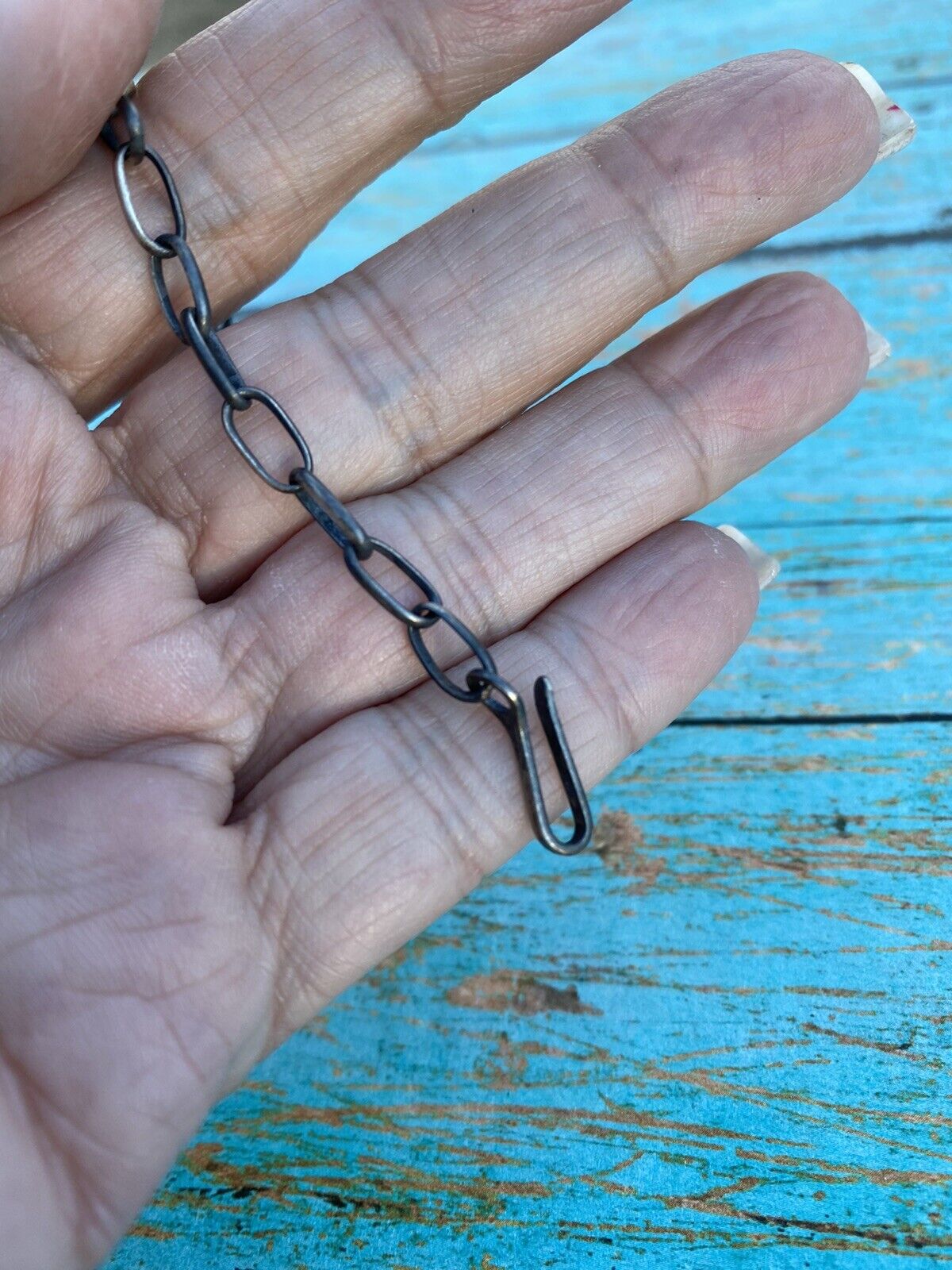 Handcrafted Sterling Silver Beautiful Handmade Chain Link Extender 8”