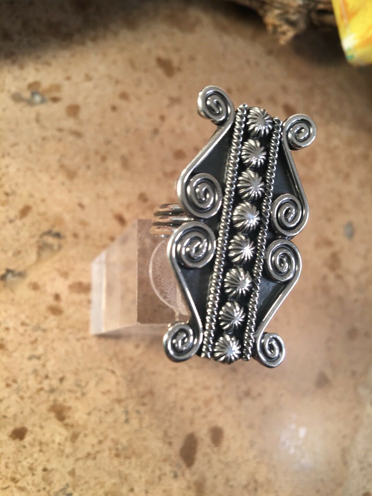 Handcrafted Lorenzo James Sterling Silver Ring Size 8.5