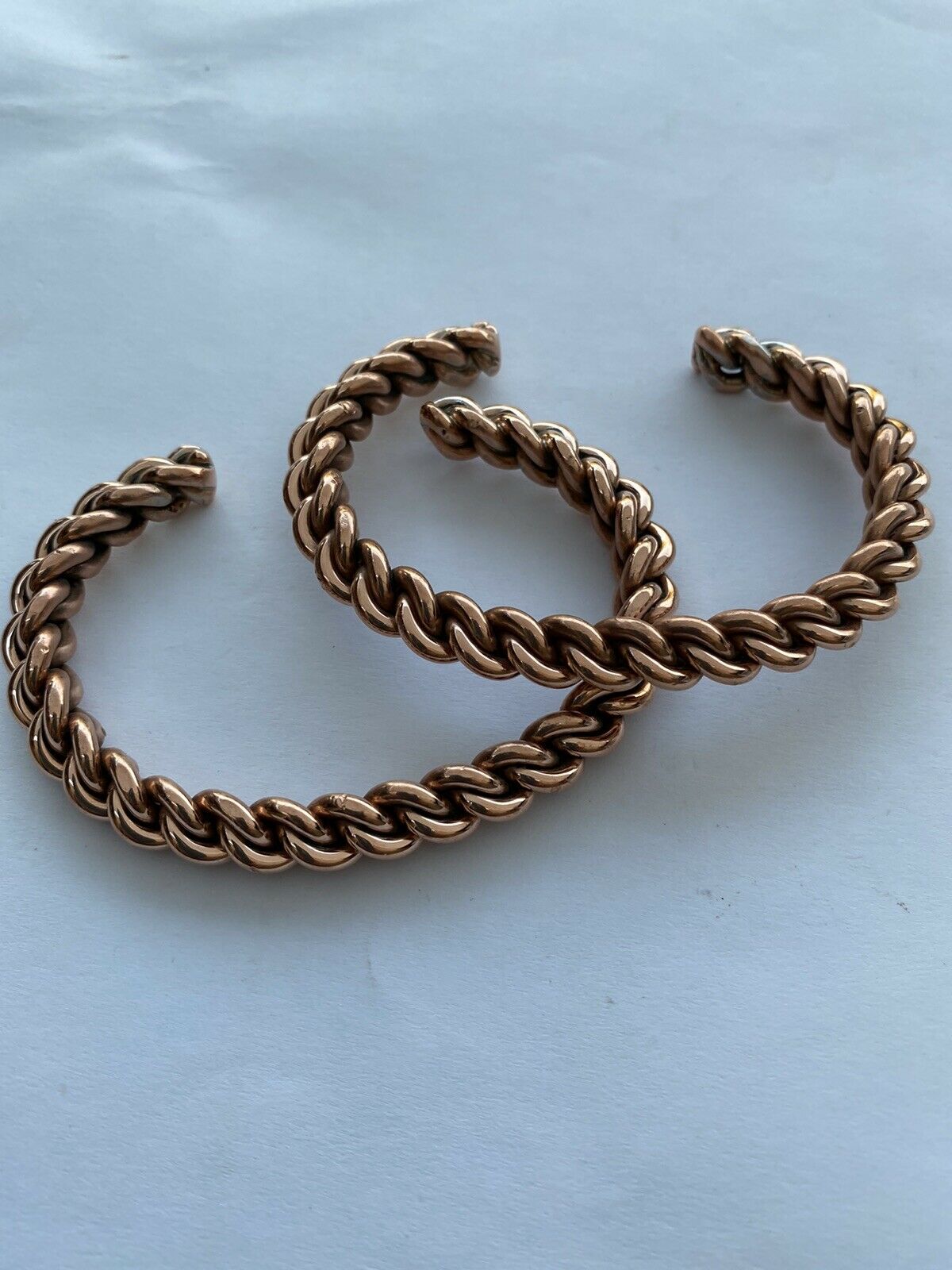 Handcrafted Copper Hand Twisted Bracelet Cuff