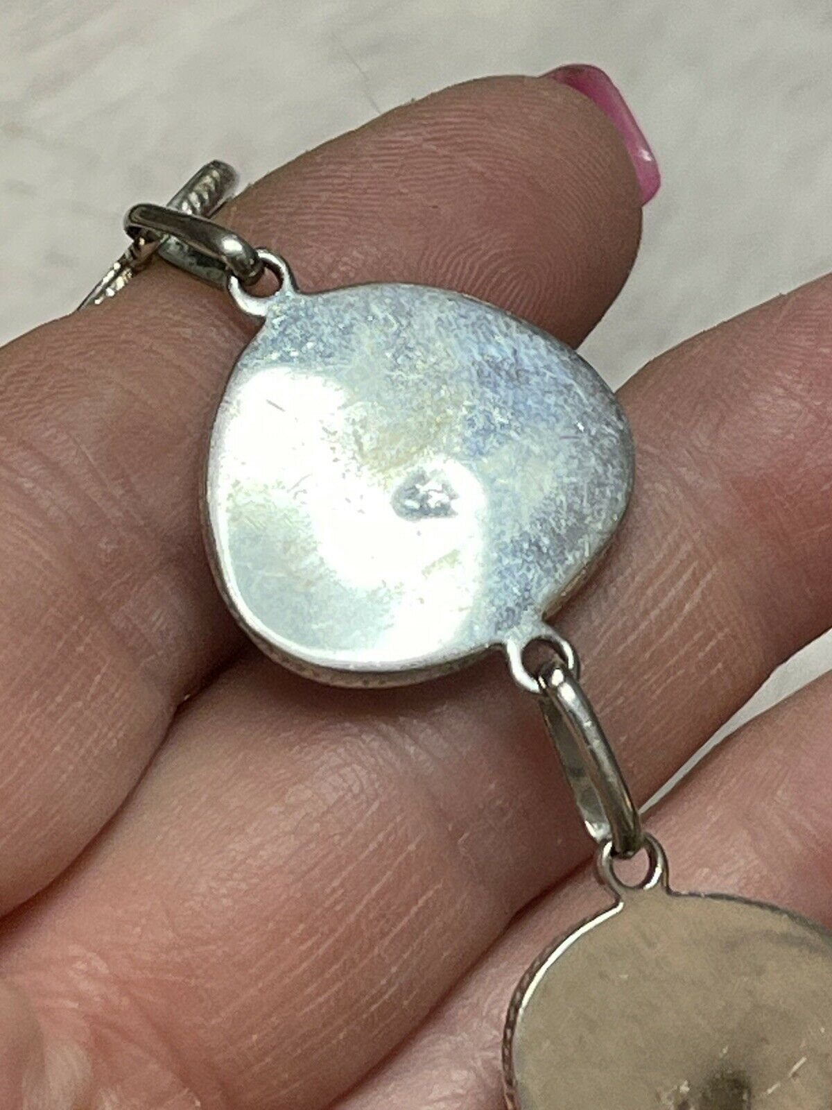 Handcrafted Sweet Kingman Turquoise & Sterling Silver Twist Link Bracelet