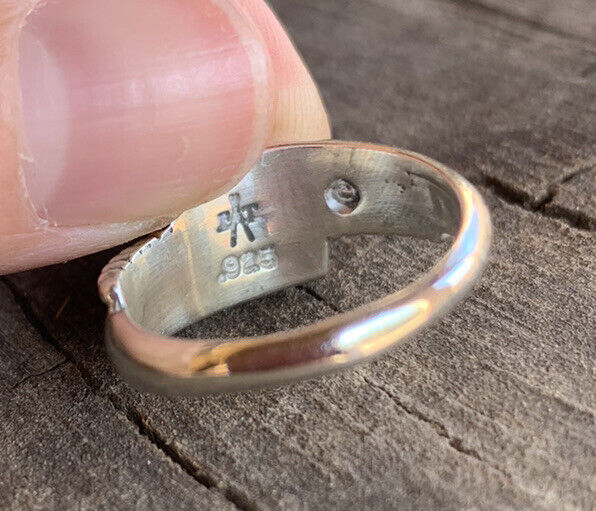 Handcrafted Pink Dream Mojave & Sterling Silver Square Stone Ring