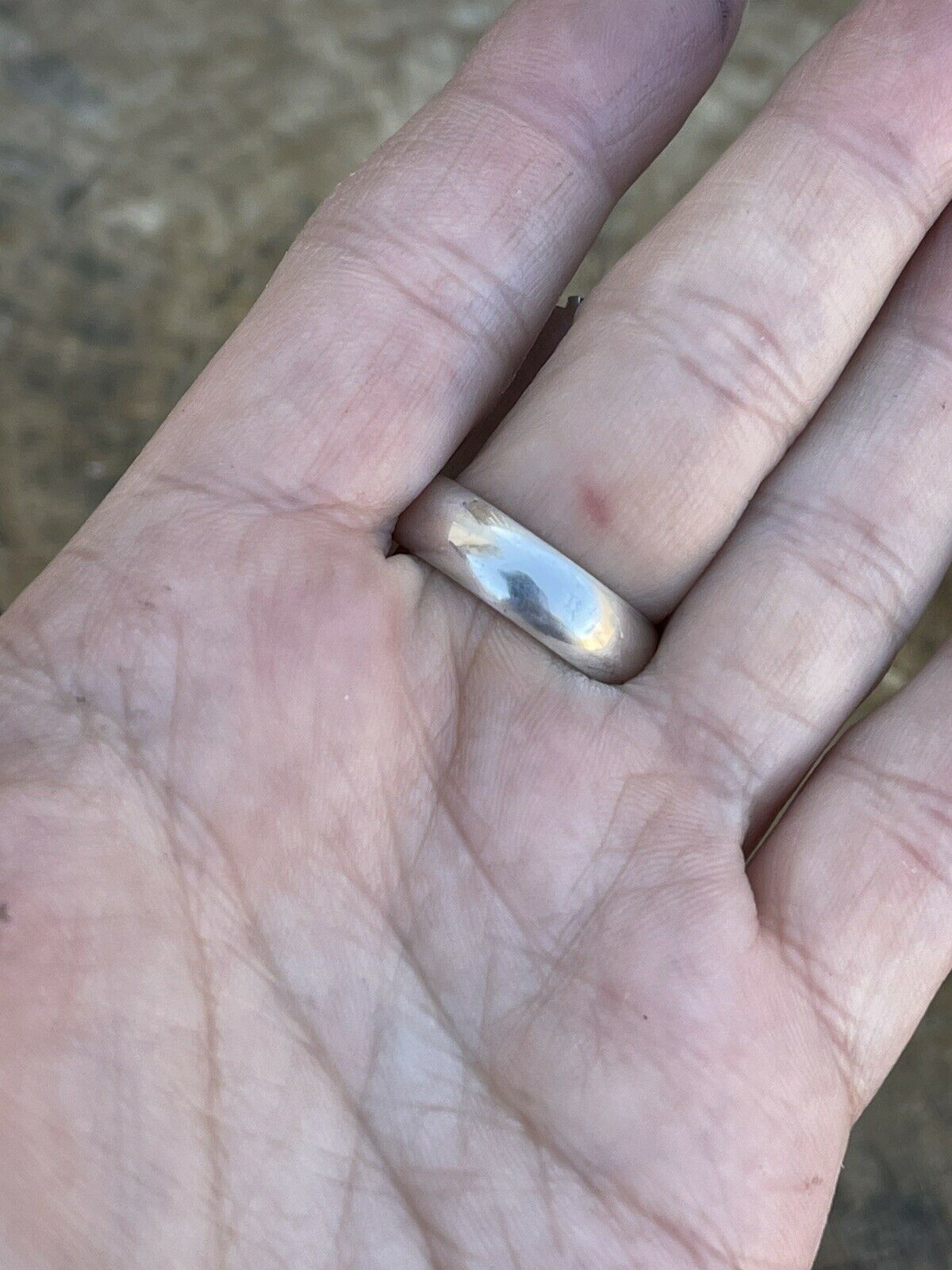 Handcrafted Sterling Silver Turquoise Shadow Box Ring Sz 8.5