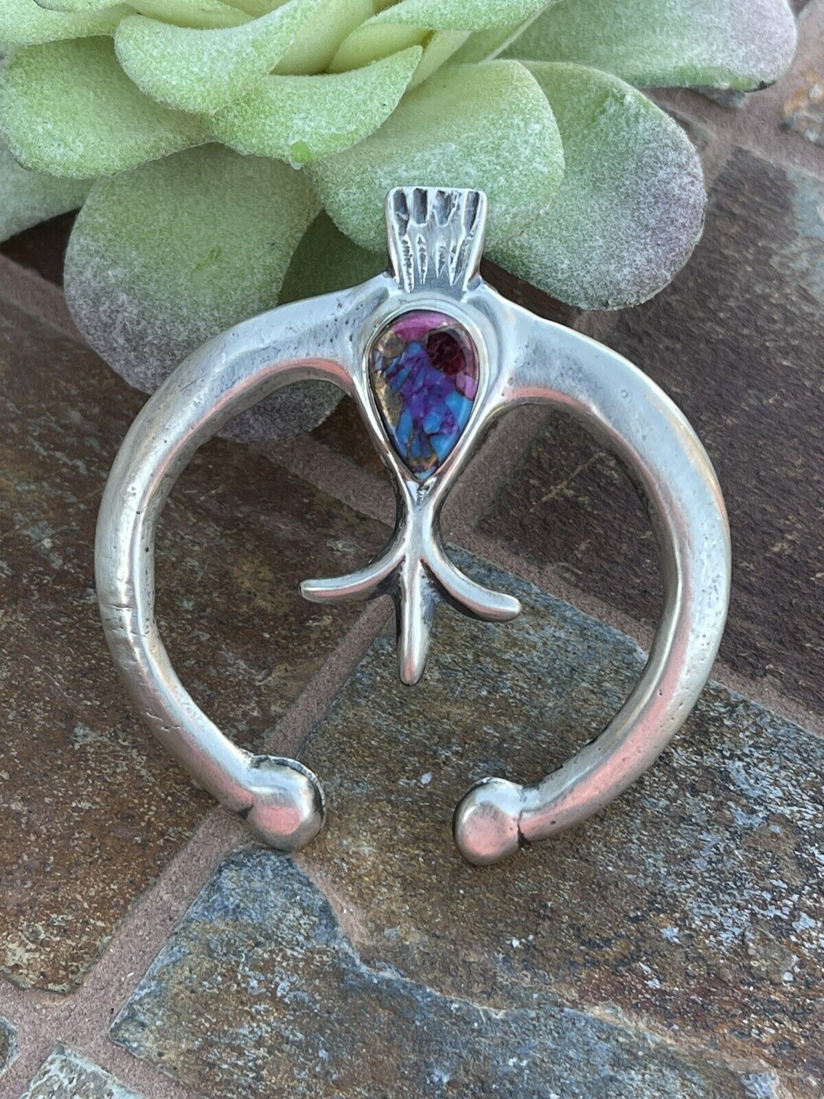 Handcrafted Handmade Sterling Silver Pink Dream Mojave Naja Pendant