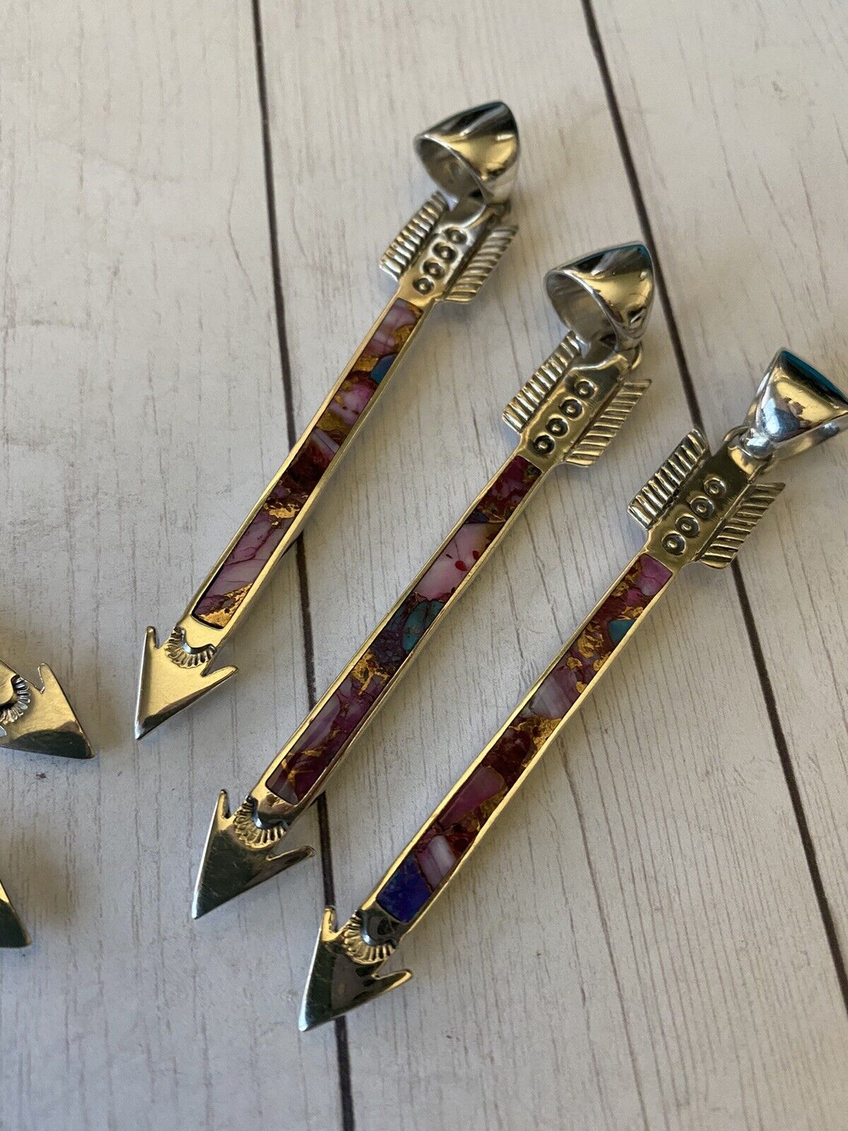 Handcrafted Sterling Silver & Pink Dream Arrow Pendant