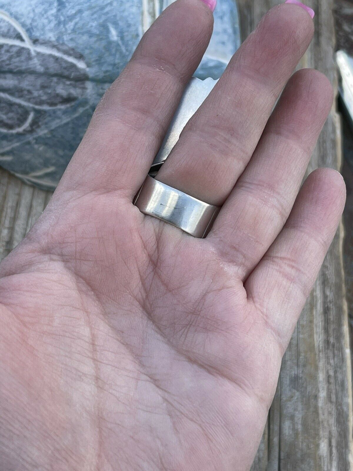 Handcrafted Sterling Bumblebee and Turquoise Stone Ring Sz 9.5