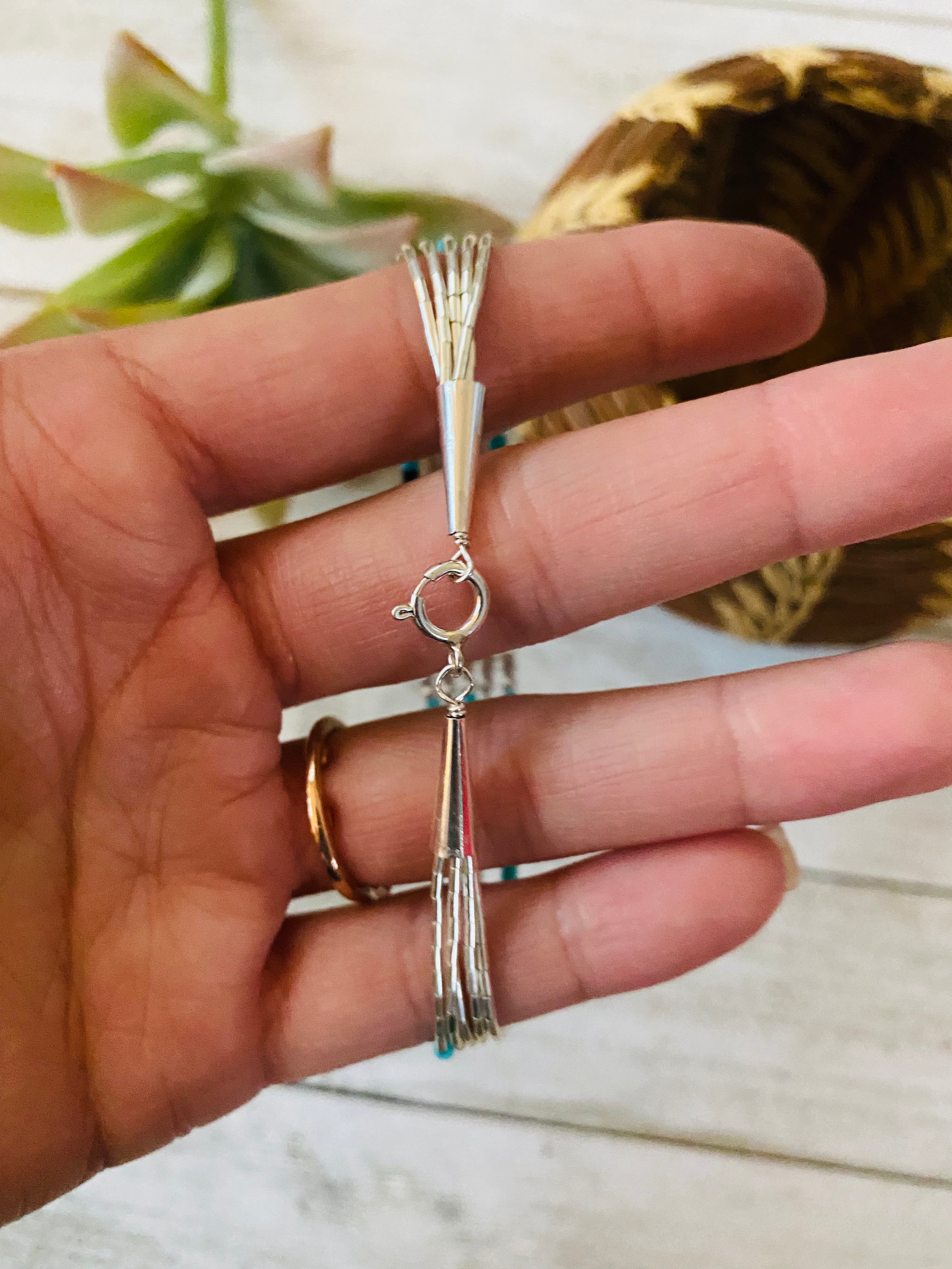 Handcrafted Multi Stone & Sterling Liquid Silver Beaded Bracelet