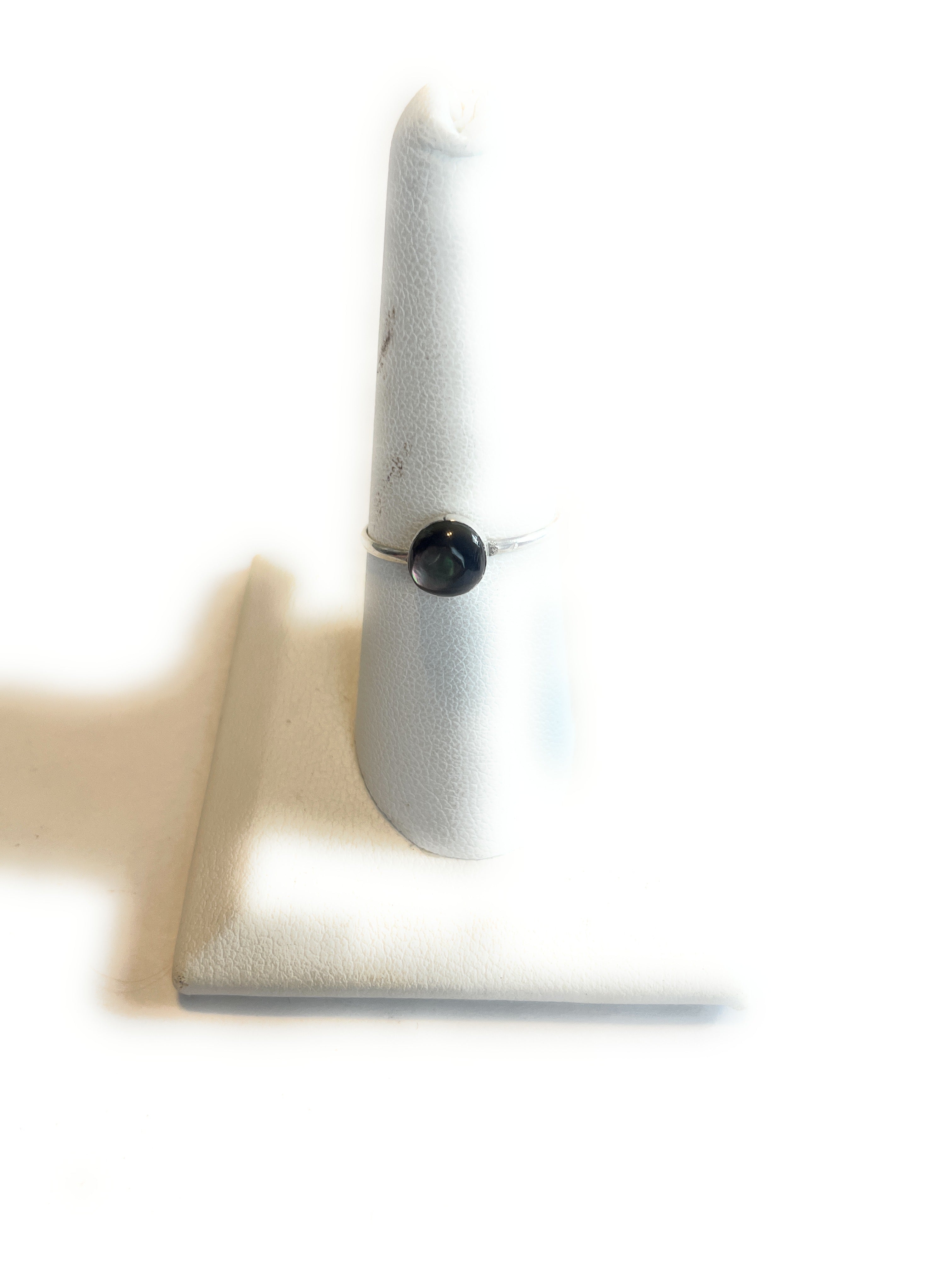 Handcrafted Dark Topaz Stone & Sterling Silver Ring