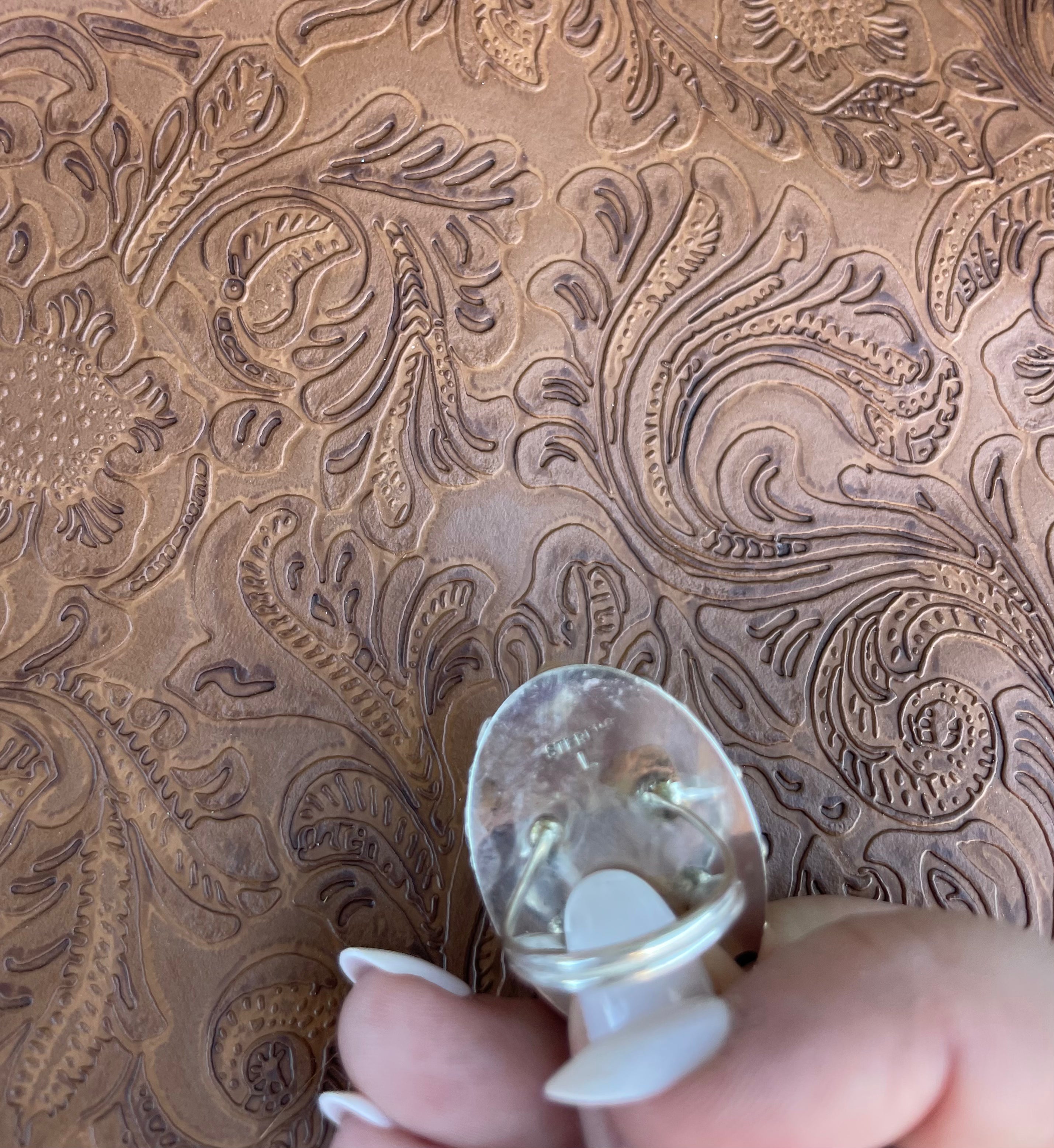 Handcrafted Turquoise And Sterling Silver Statement Ring