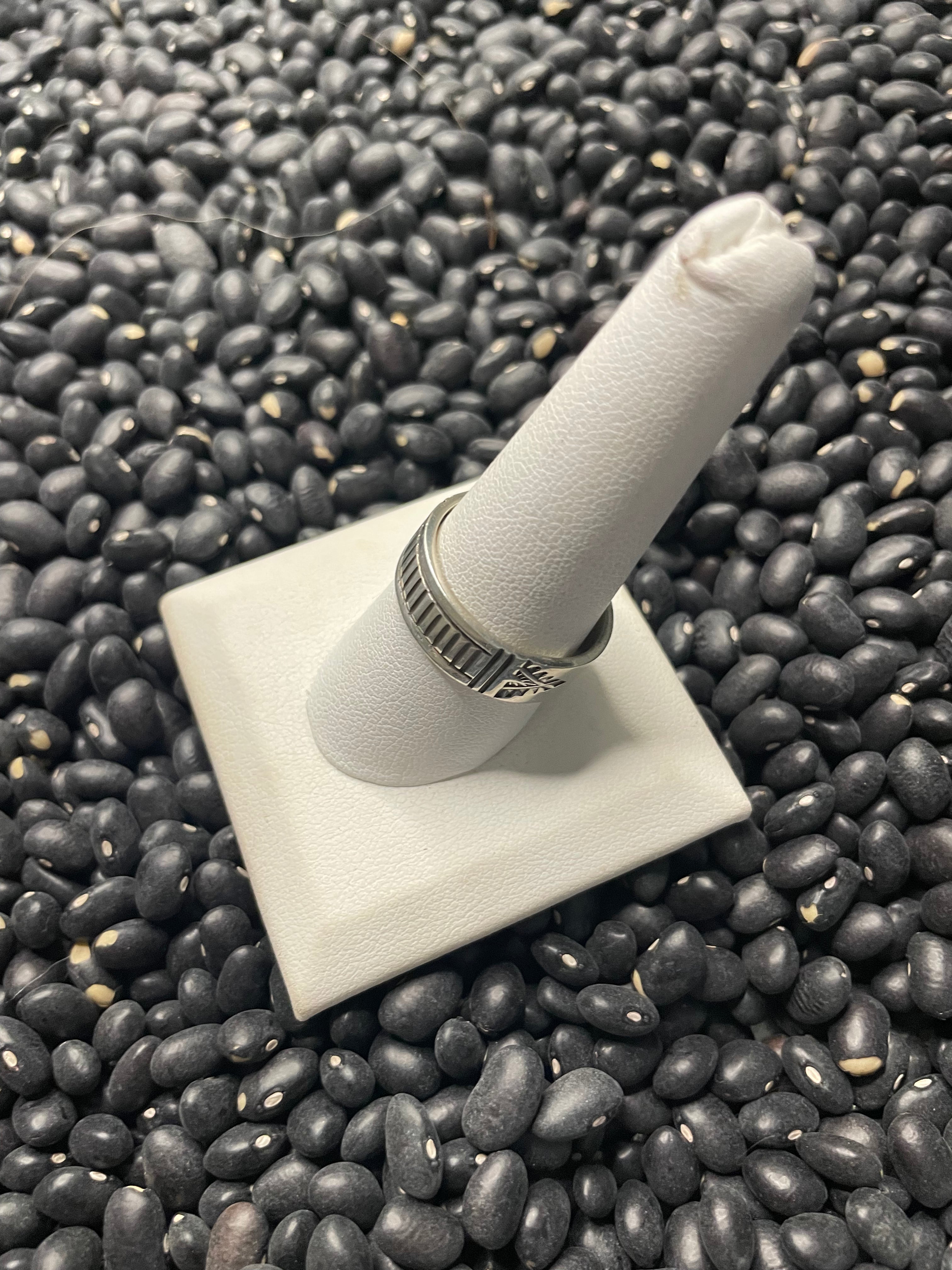 Handcrafted Sterling Silver Mixed Designs Bands Signed