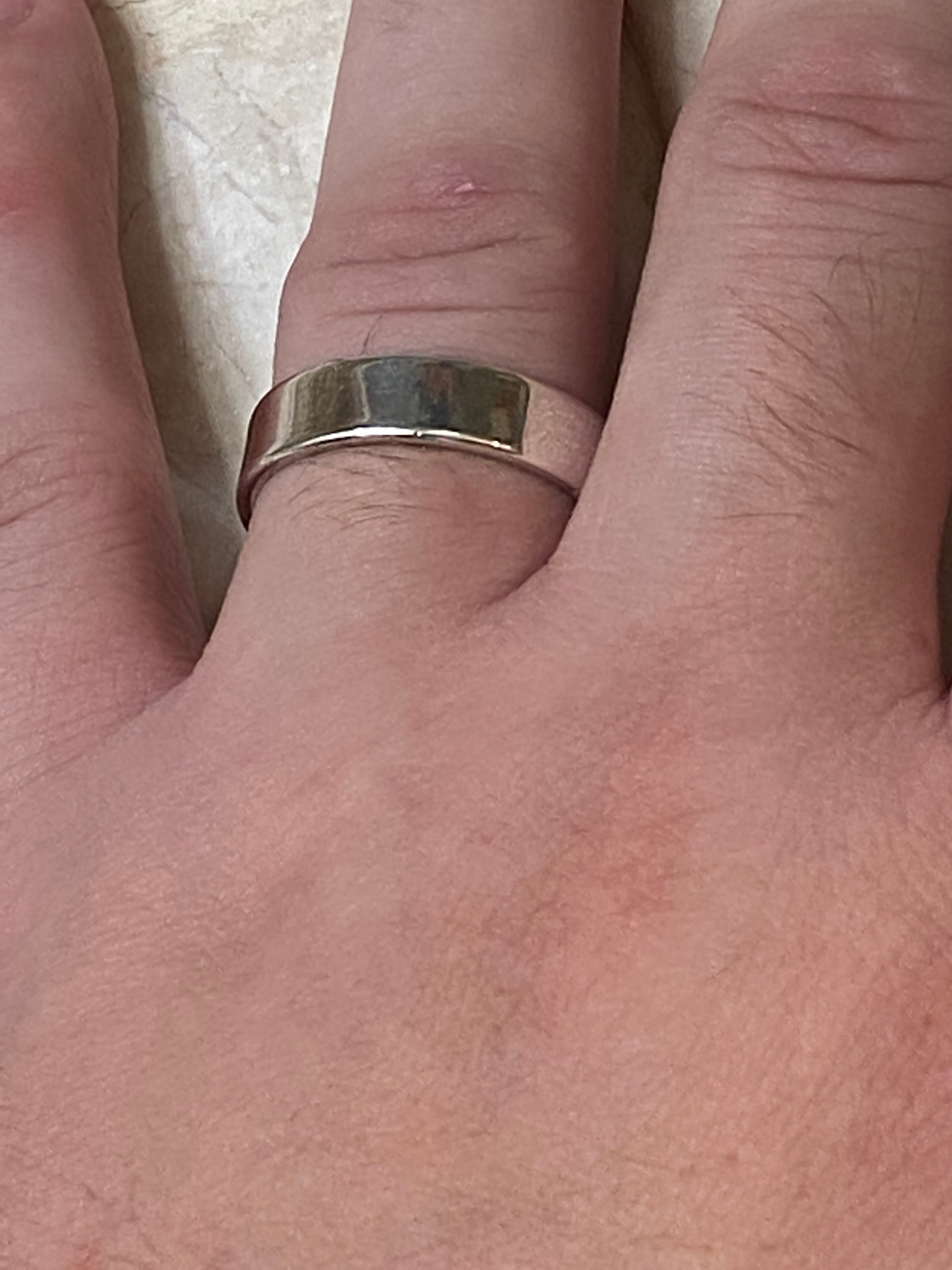 Handcrafted Sterling Silver Band Ring Size 11