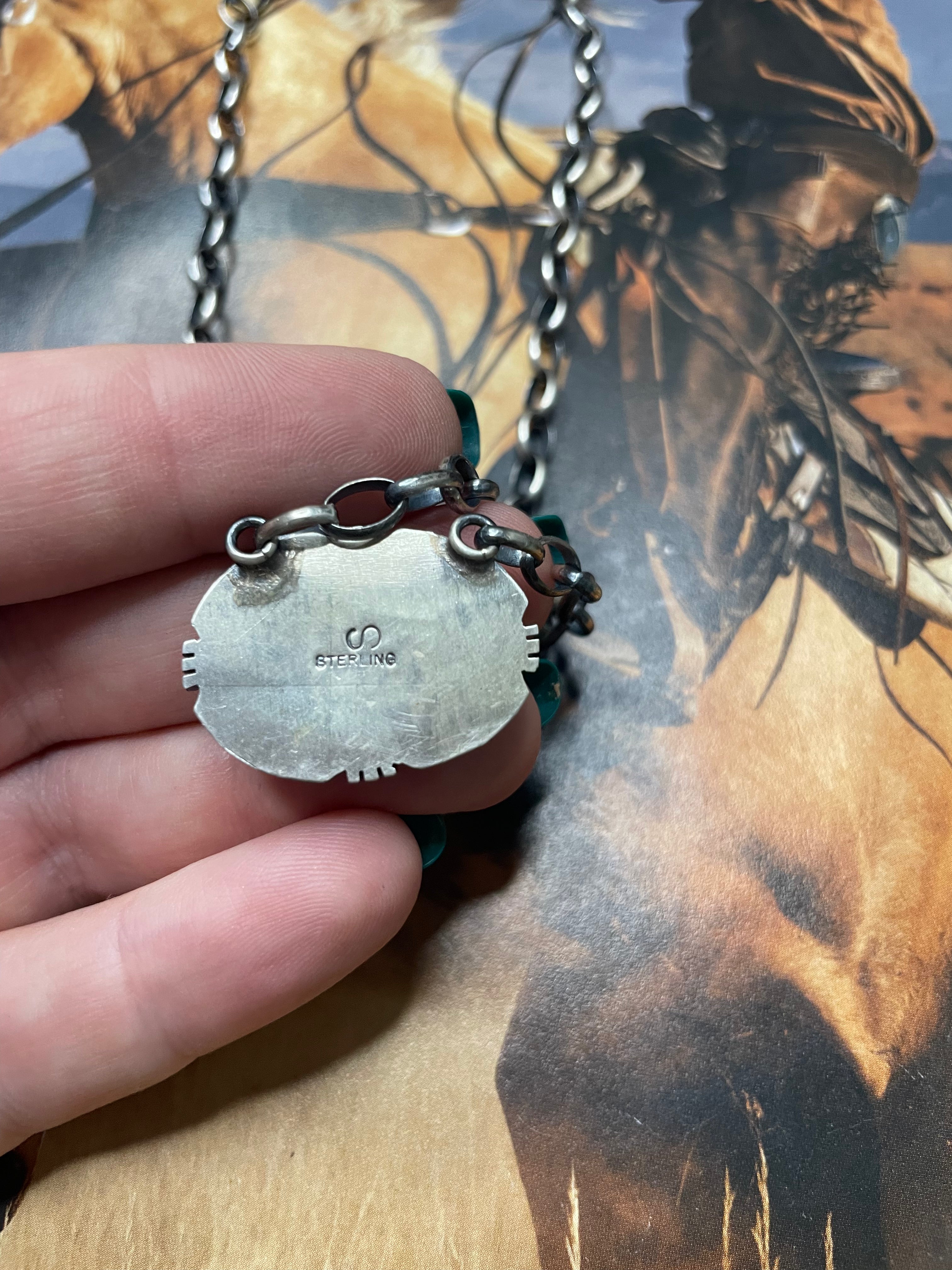 Sterling Silver & Pink Dream Mojave Necklace Signed