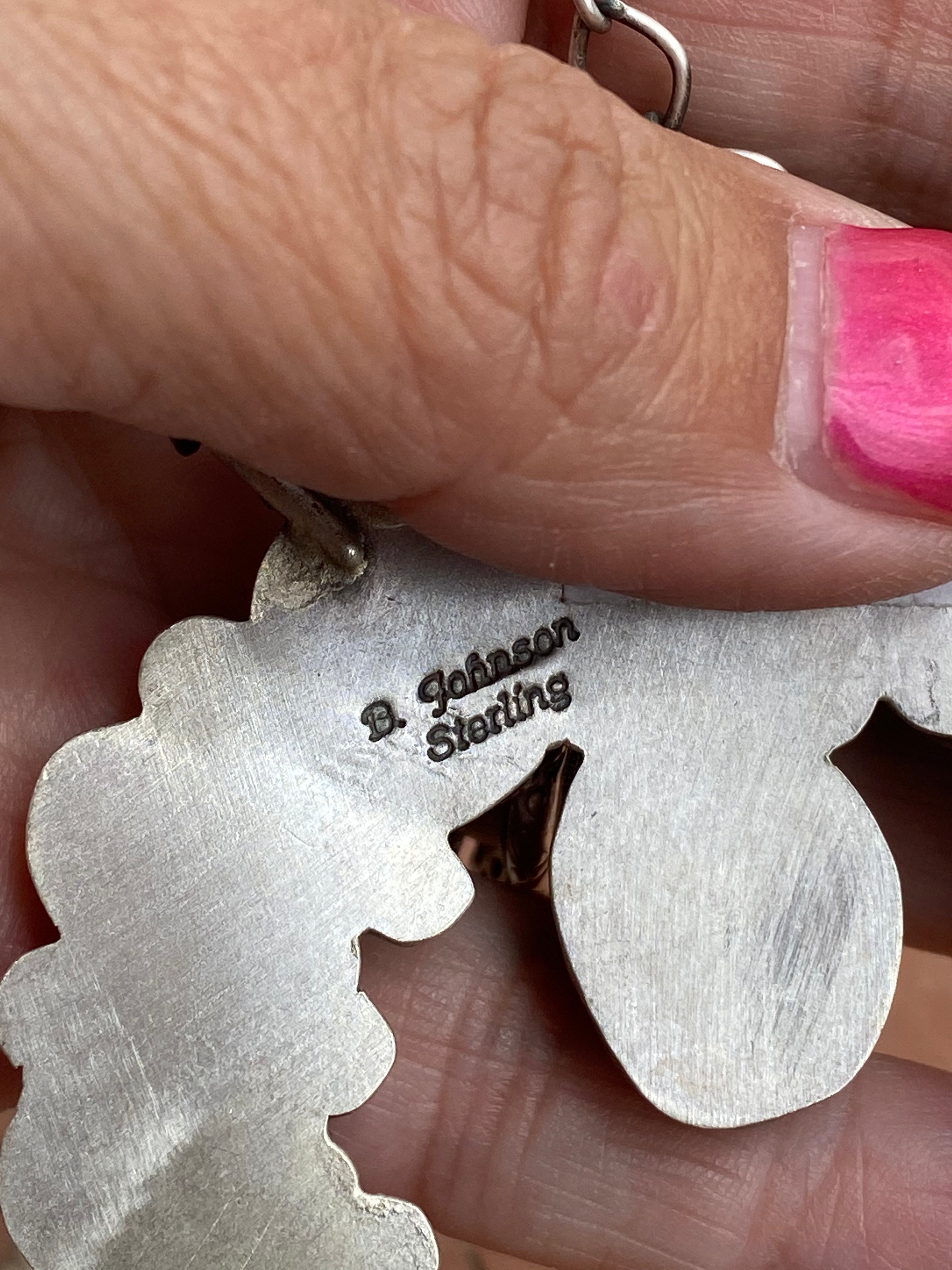 Royston Turquoise Naja Necklace By Bobby Johnson Signed