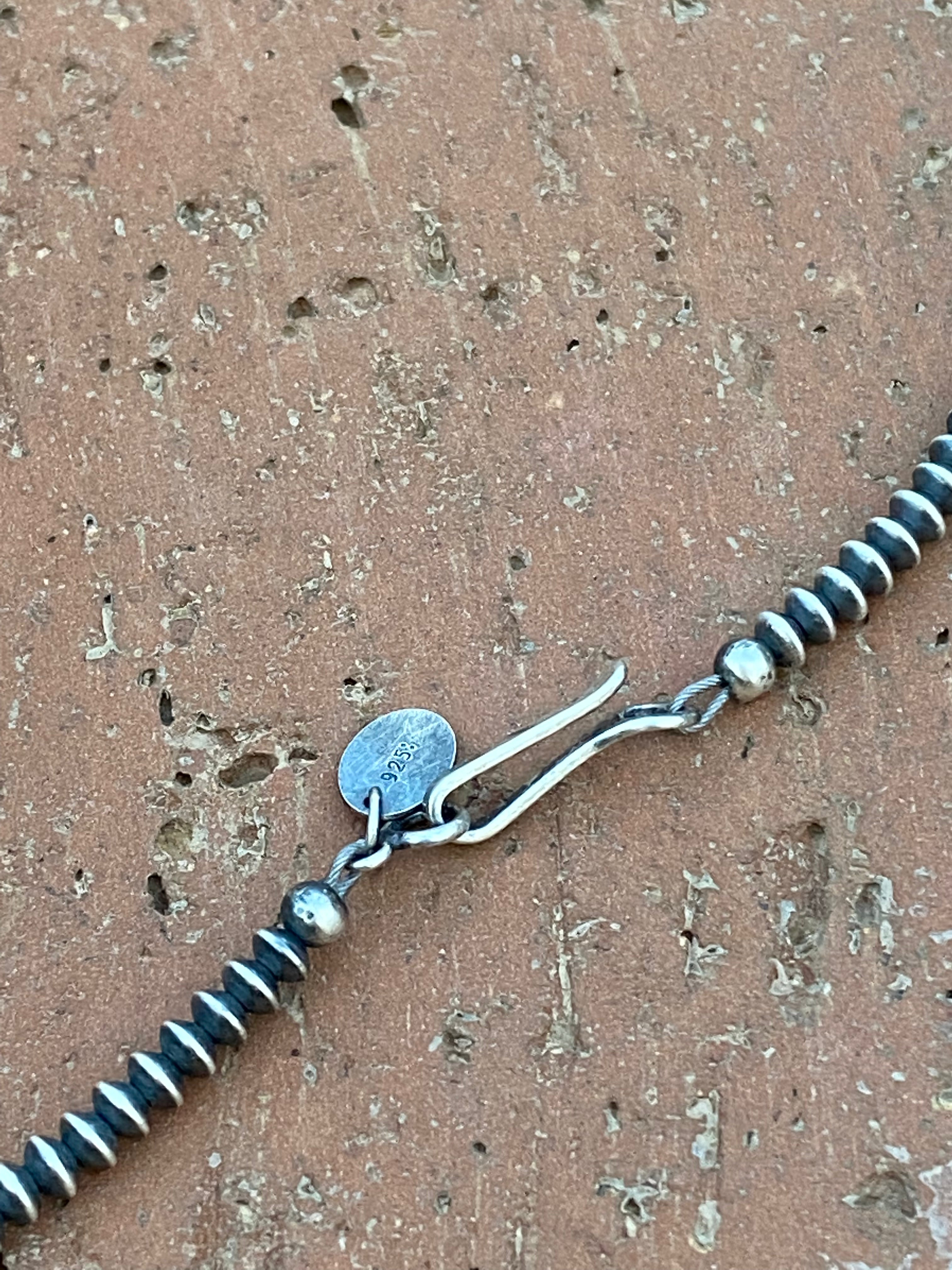 Sterling Silver Saucer Handcrafted Pearls 3mm 14 Inch