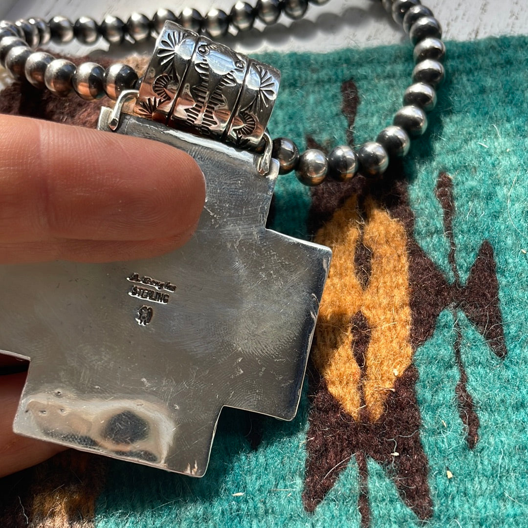 Beautiful Handcrafted Sterling Silver Cross Pendant by Akee Douglas