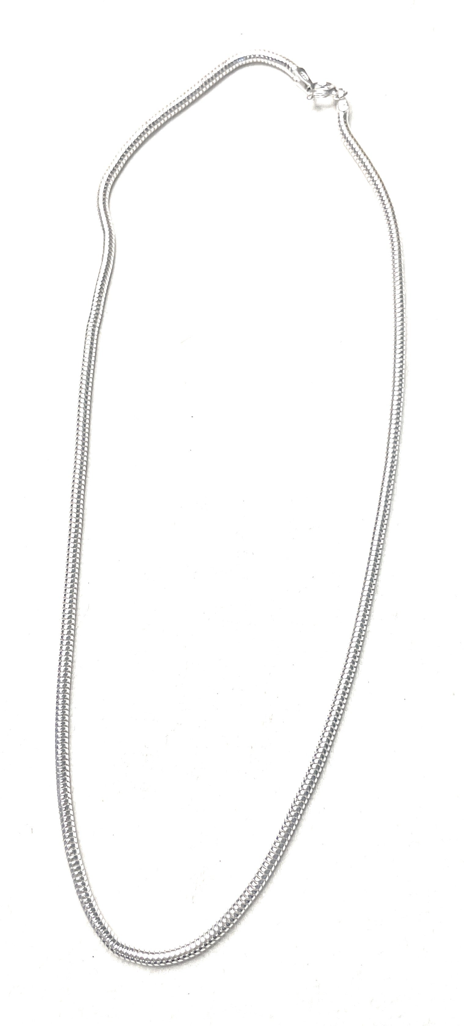 Italian Sterling Silver 16 Inch Snake Chain 2.4mm