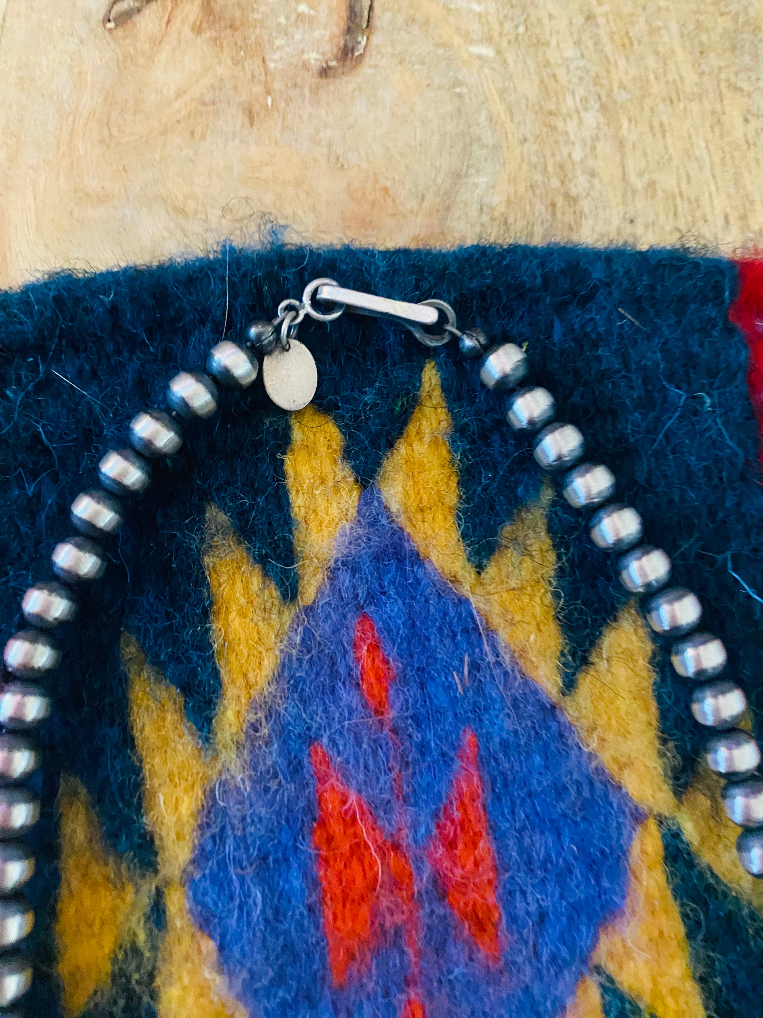 Handcrafted Sterling Silver Pearl & Queen Pink Conch Beaded Necklace 5mm