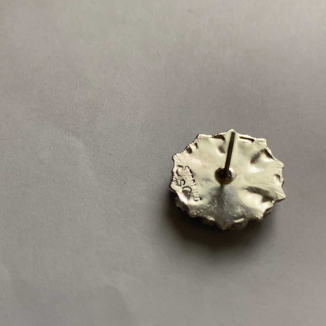 Handcrafted White Buffalo Cluster Post Earrings