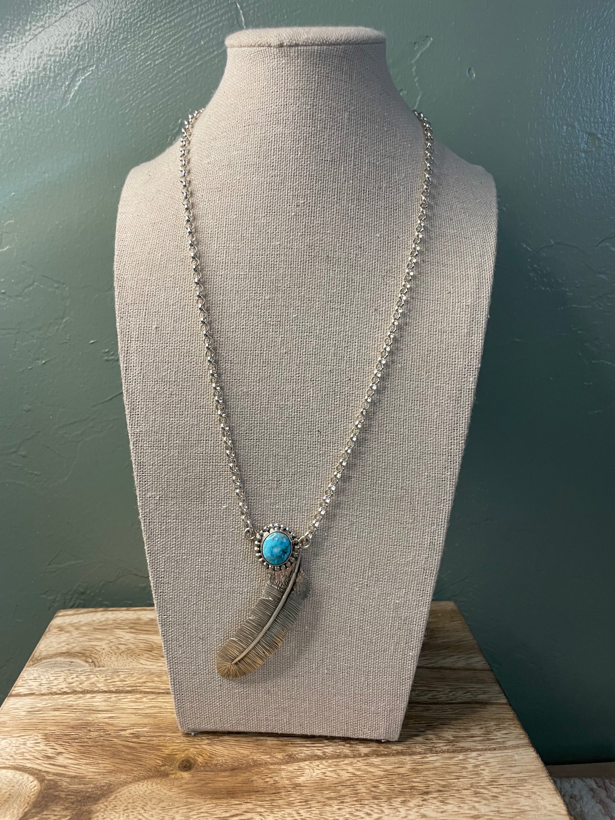 Signed Feather Necklace newest