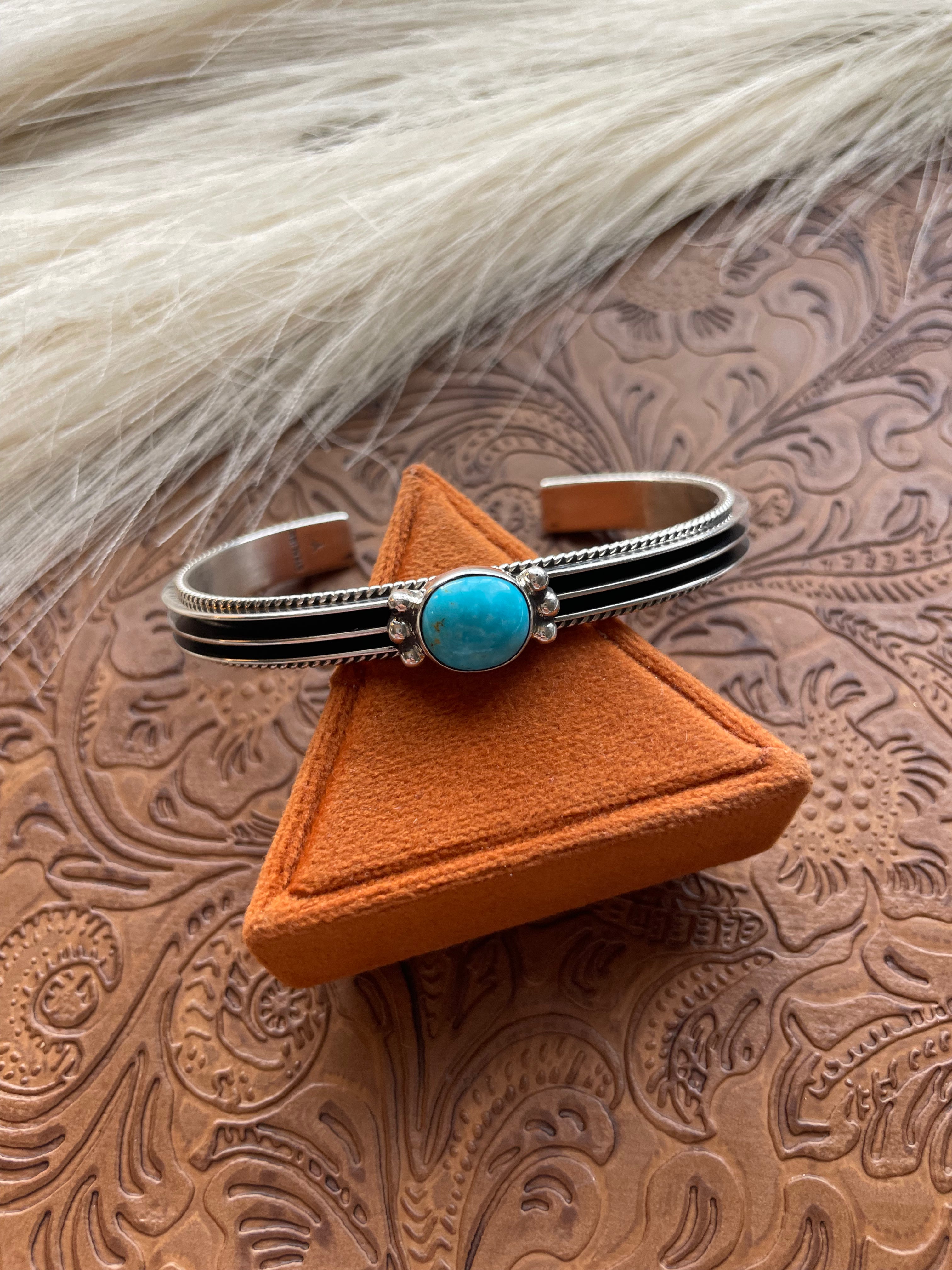 Sterling Silver & Turquoise Cuff Bracelet