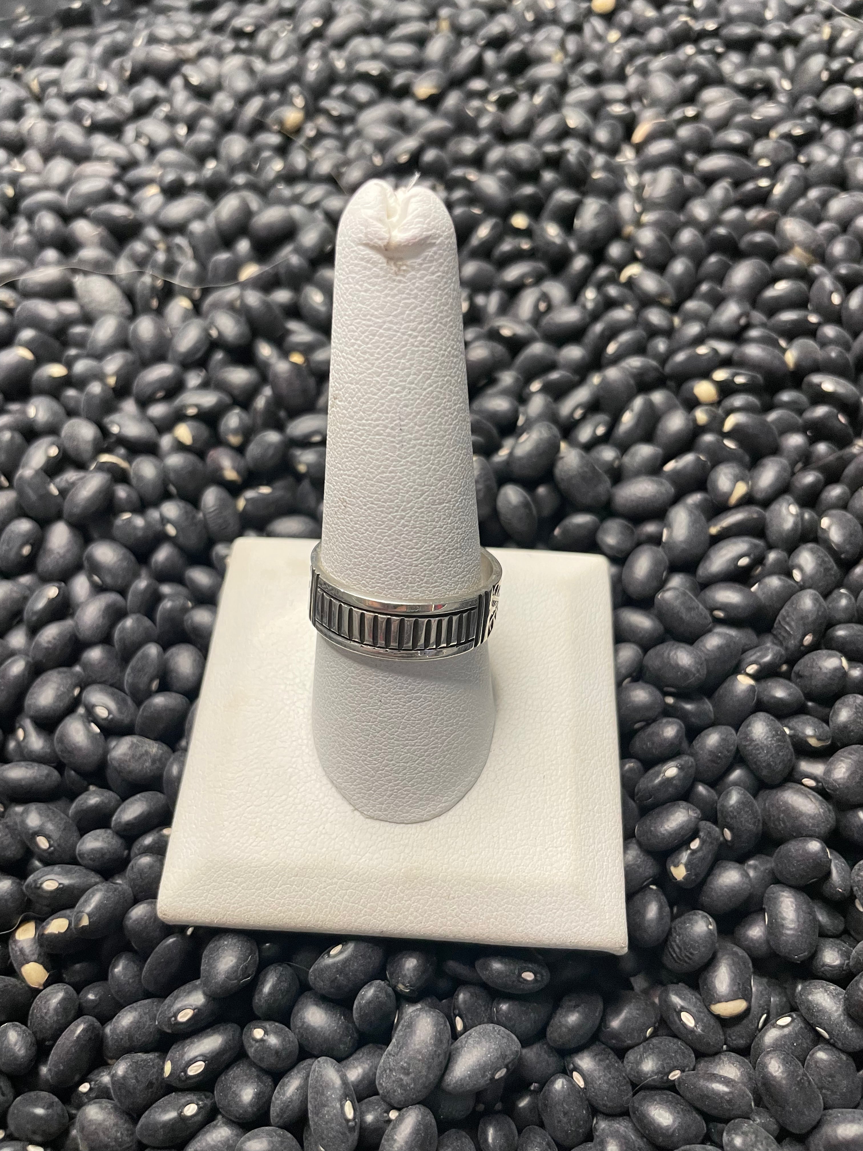 Handcrafted Sterling Silver Mixed Designs Bands Signed