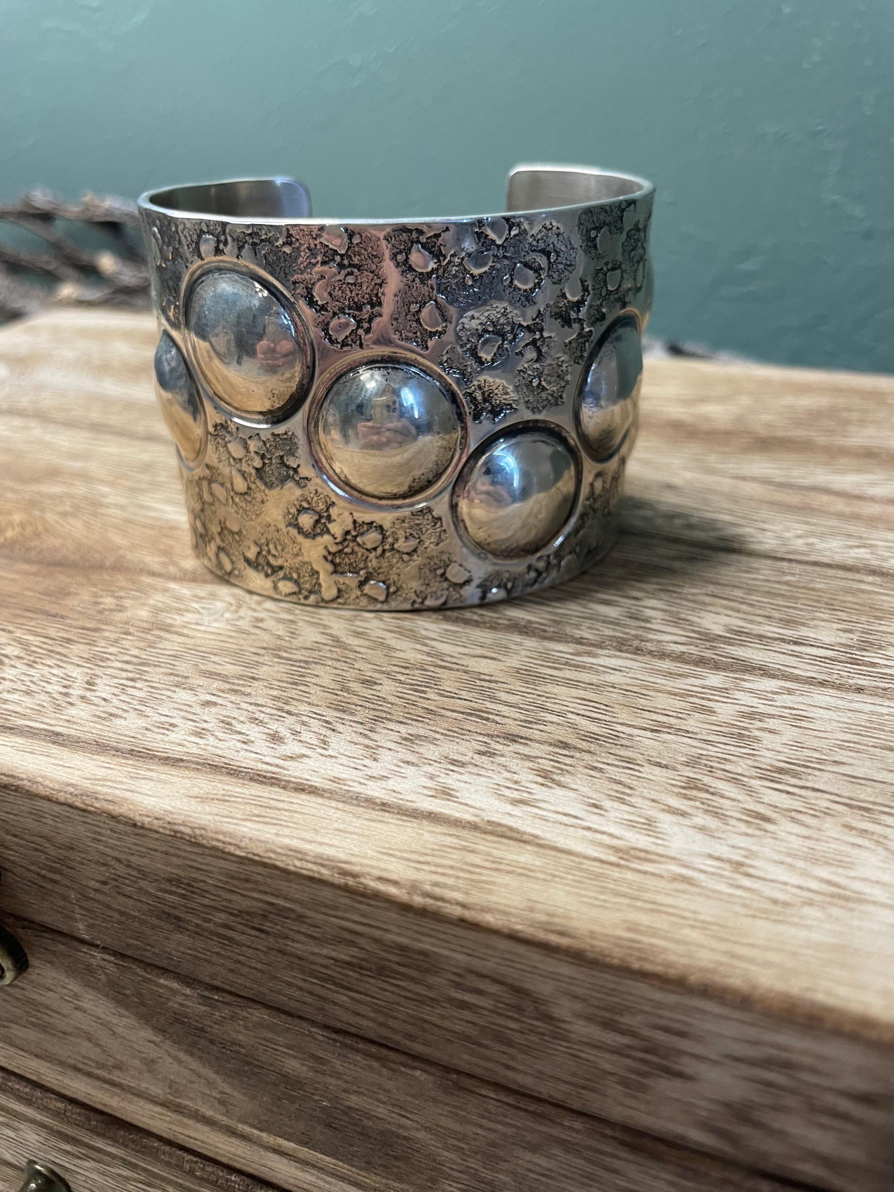 Handcrafted Sterling Silver Cuff Bracelet By Codie Willie