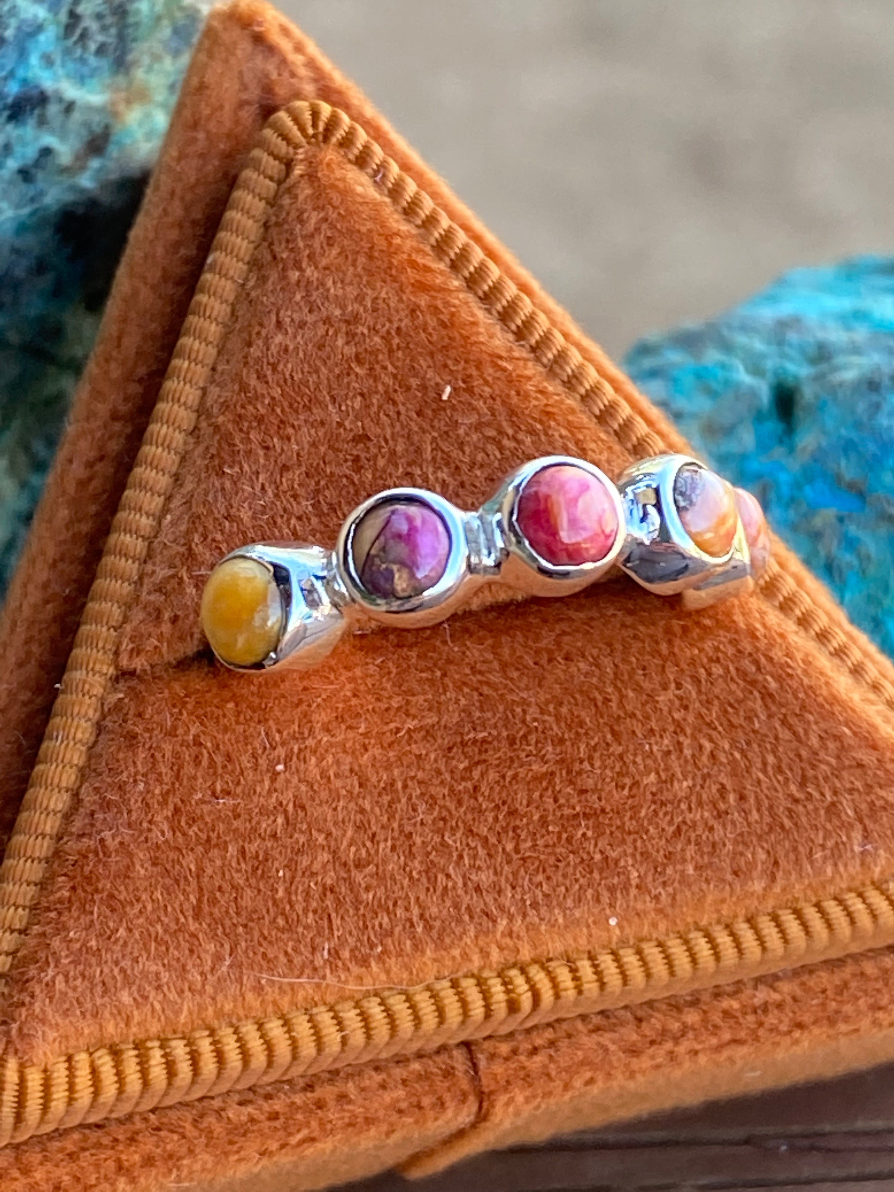 Pink Dream & Sterling Silver Stacker Band