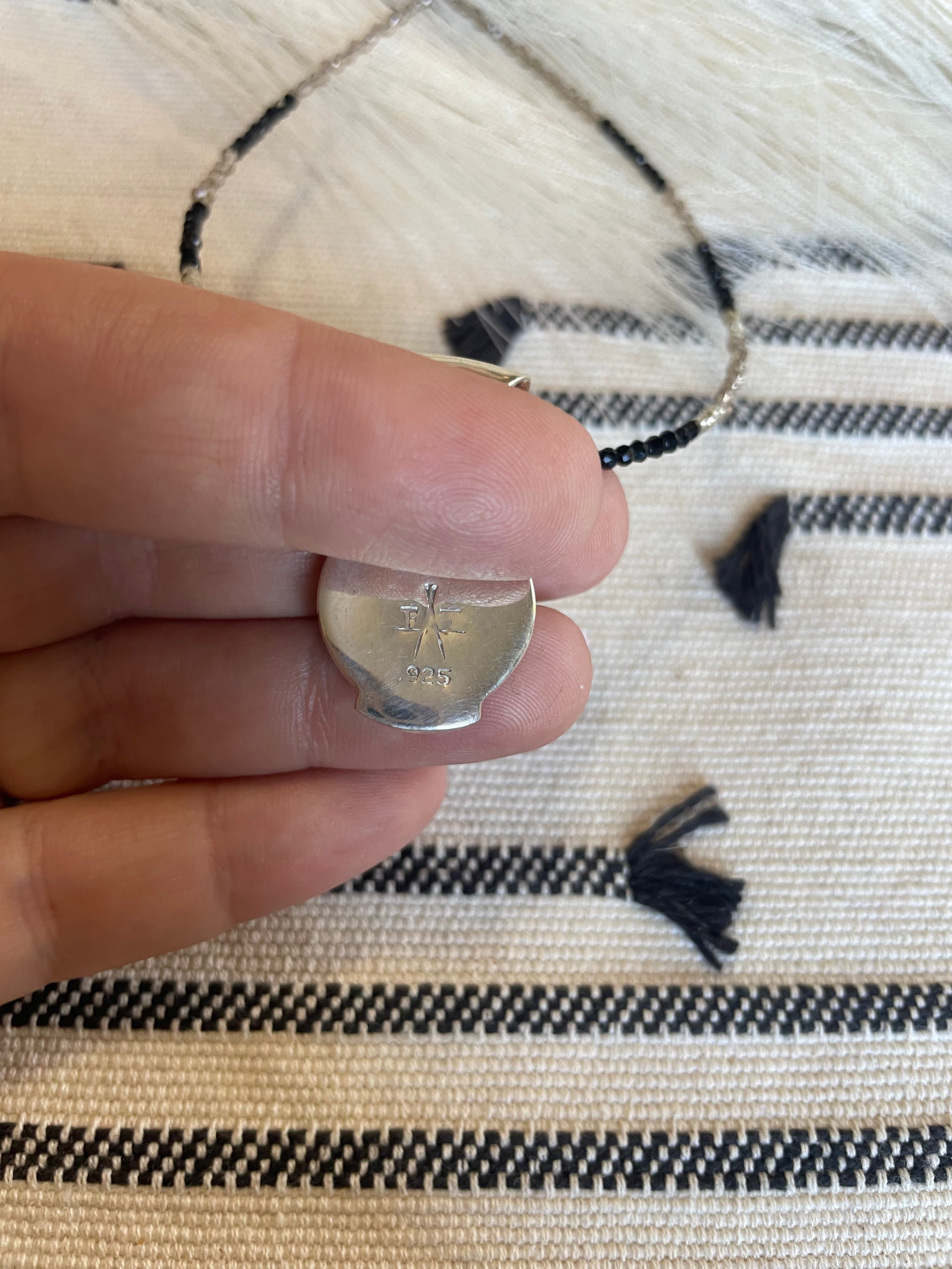 Handcrafted Multi Stone Inlay & Sterling Silver Pendant
