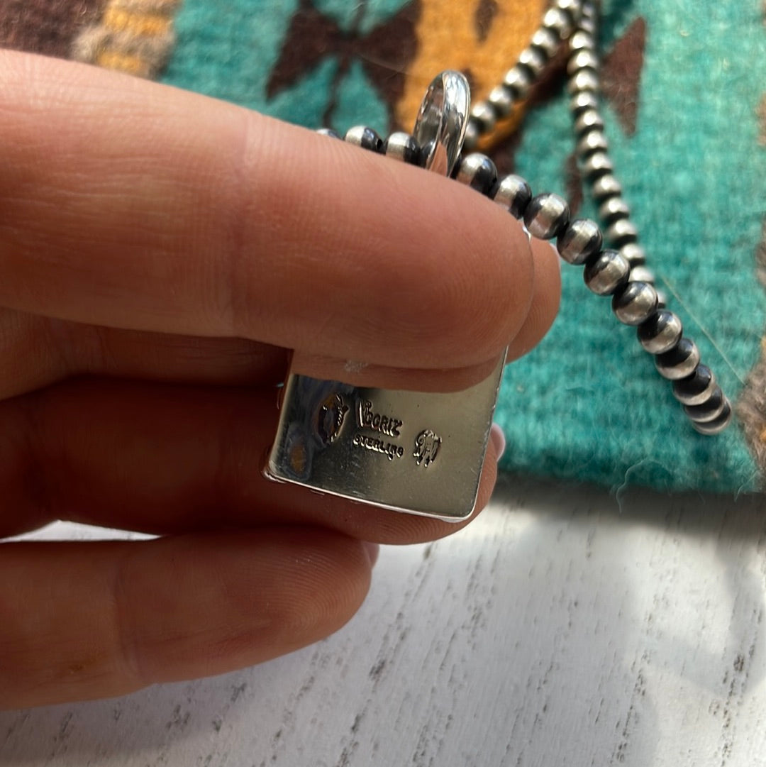 Beautiful Handcrafted Sterling Silver Cross Pendant Signed Akee Douglas