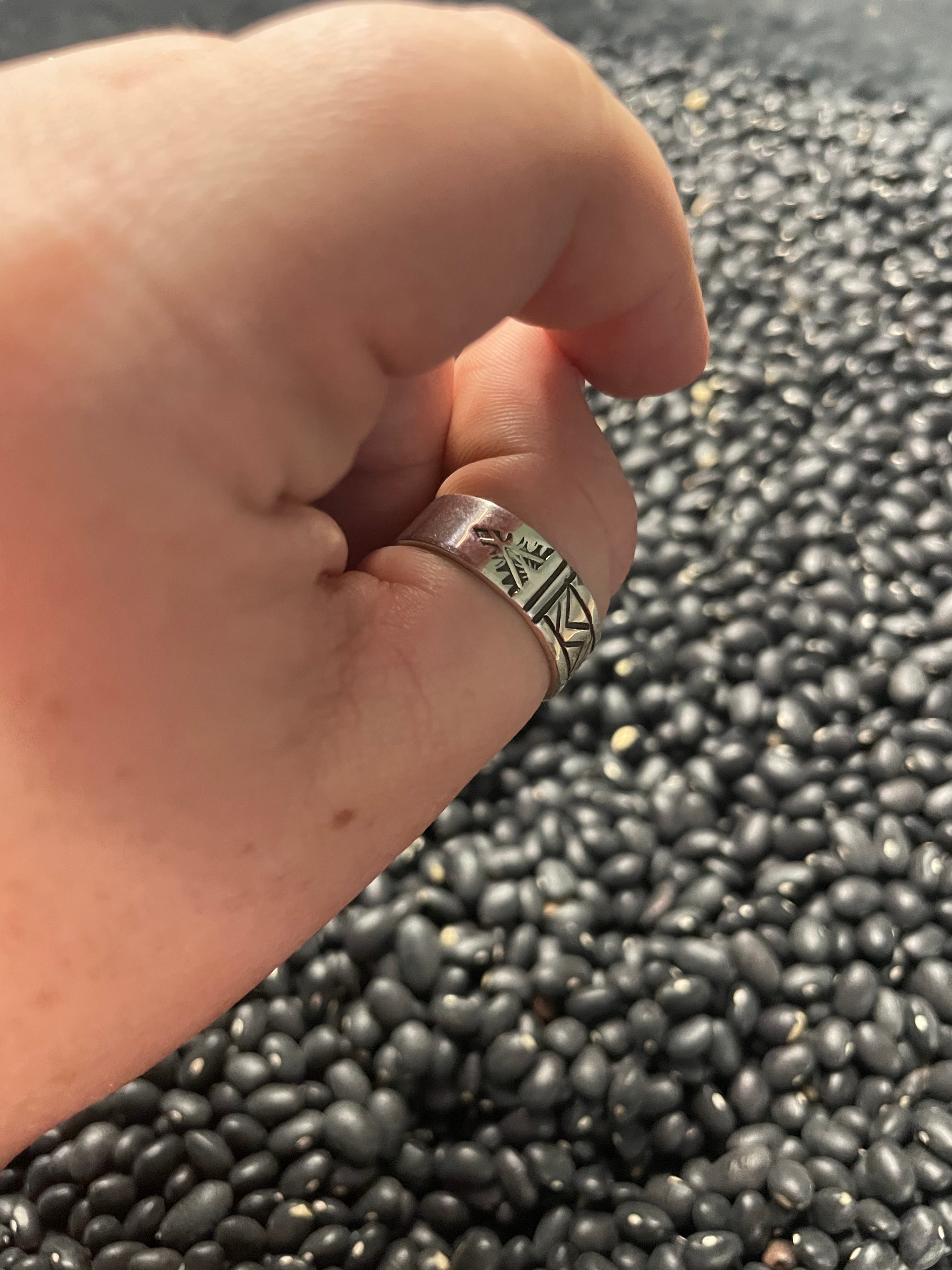 Handcrafted Sterling Silver Mixed Designs Bands Signed