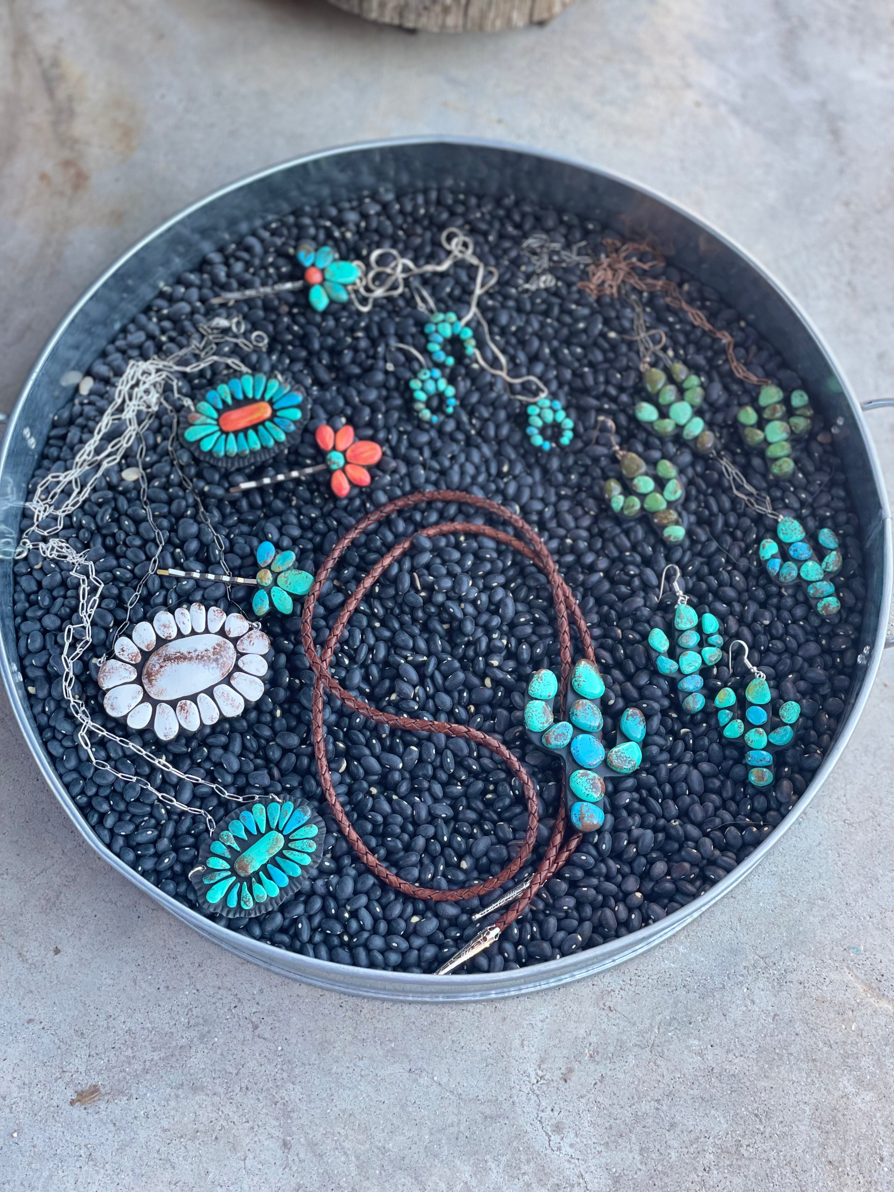 Handmade Clay Turquoise Hair Pin By Kay Lyn