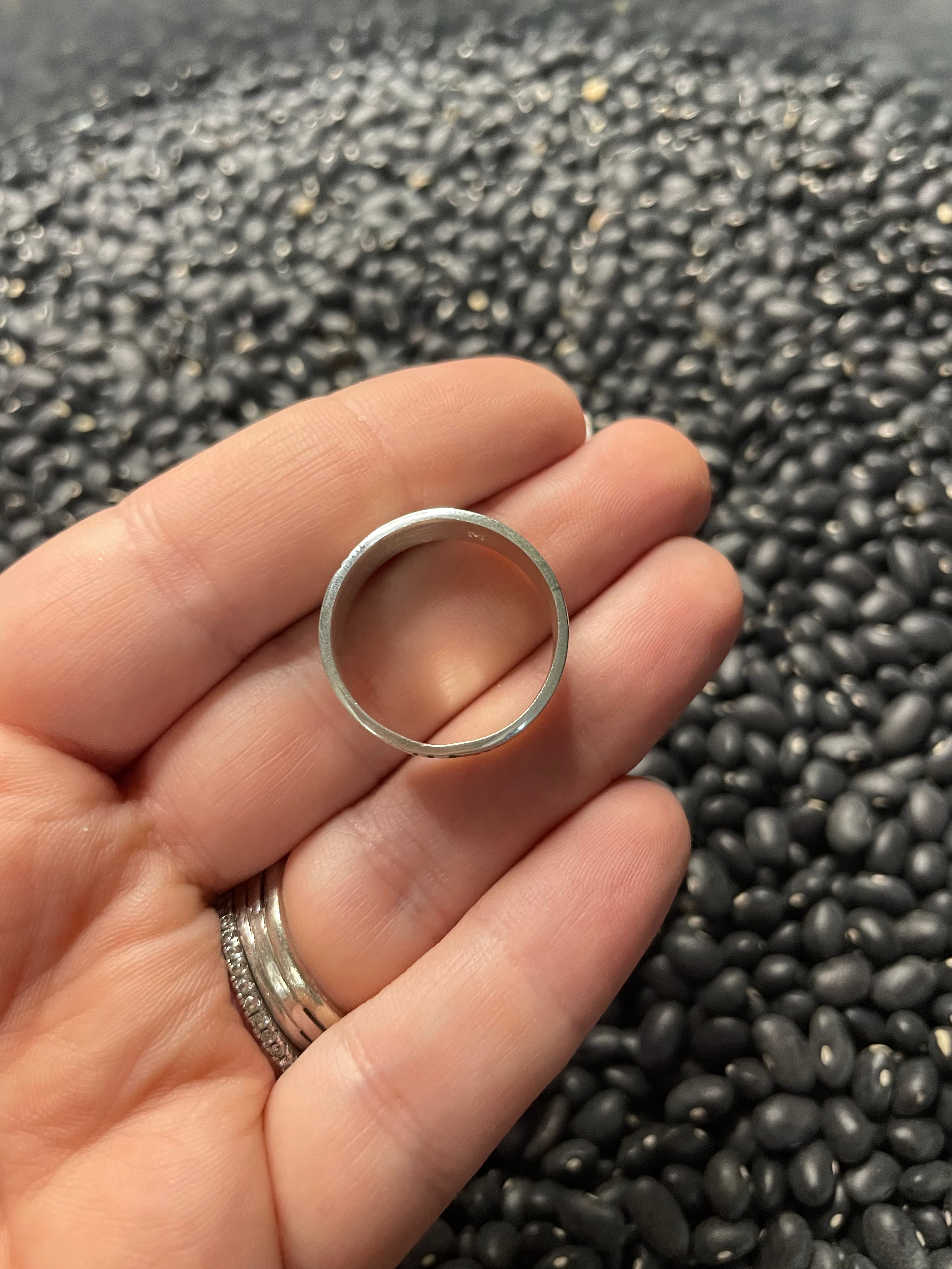 Handcrafted Sterling Silver Mixed Designs Bands Signed