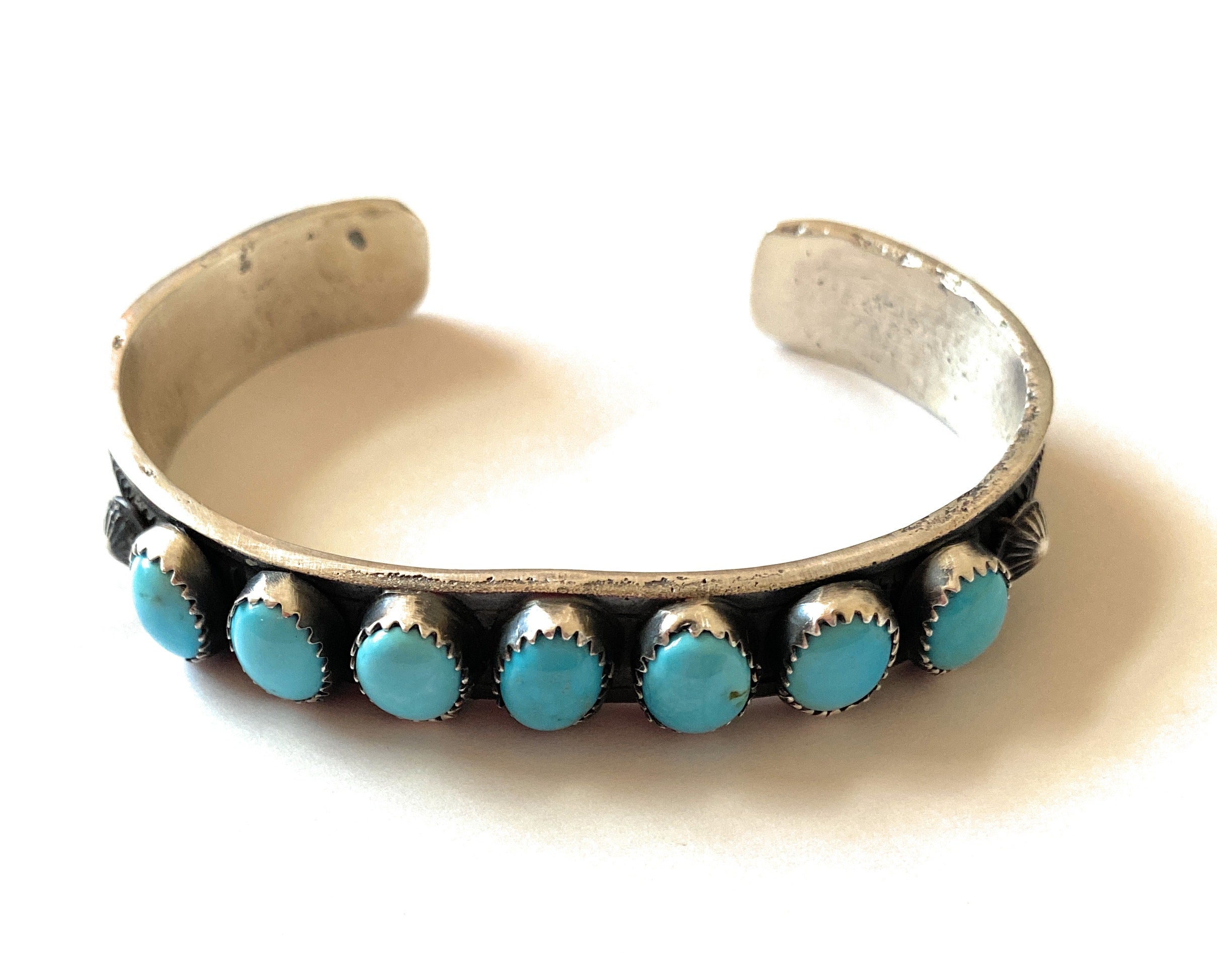 Navajo Turquoise & Sterling Silver Cuff Bracelet /