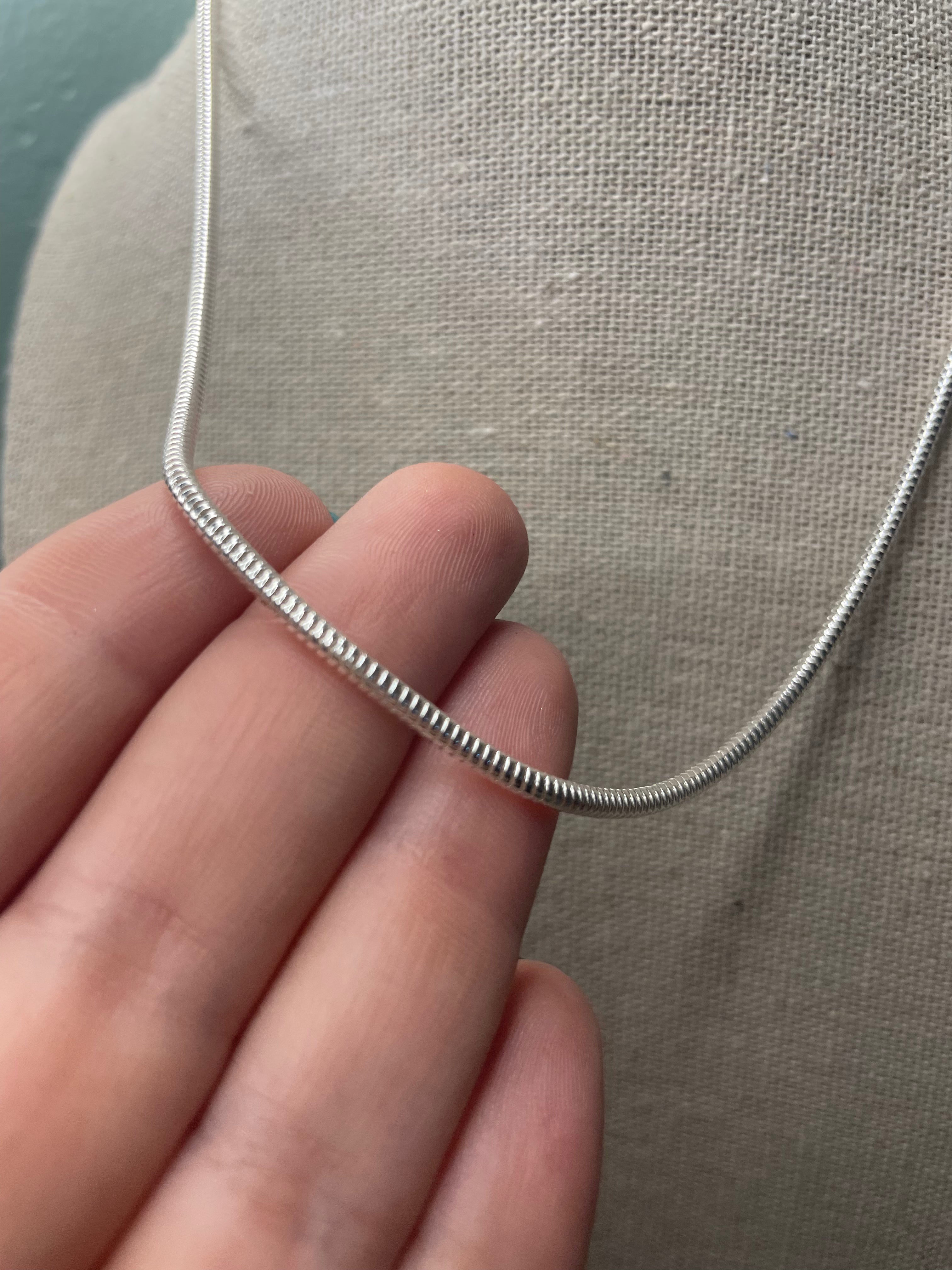 Italian Sterling Silver 16 Inch Snake Chain 2.4mm