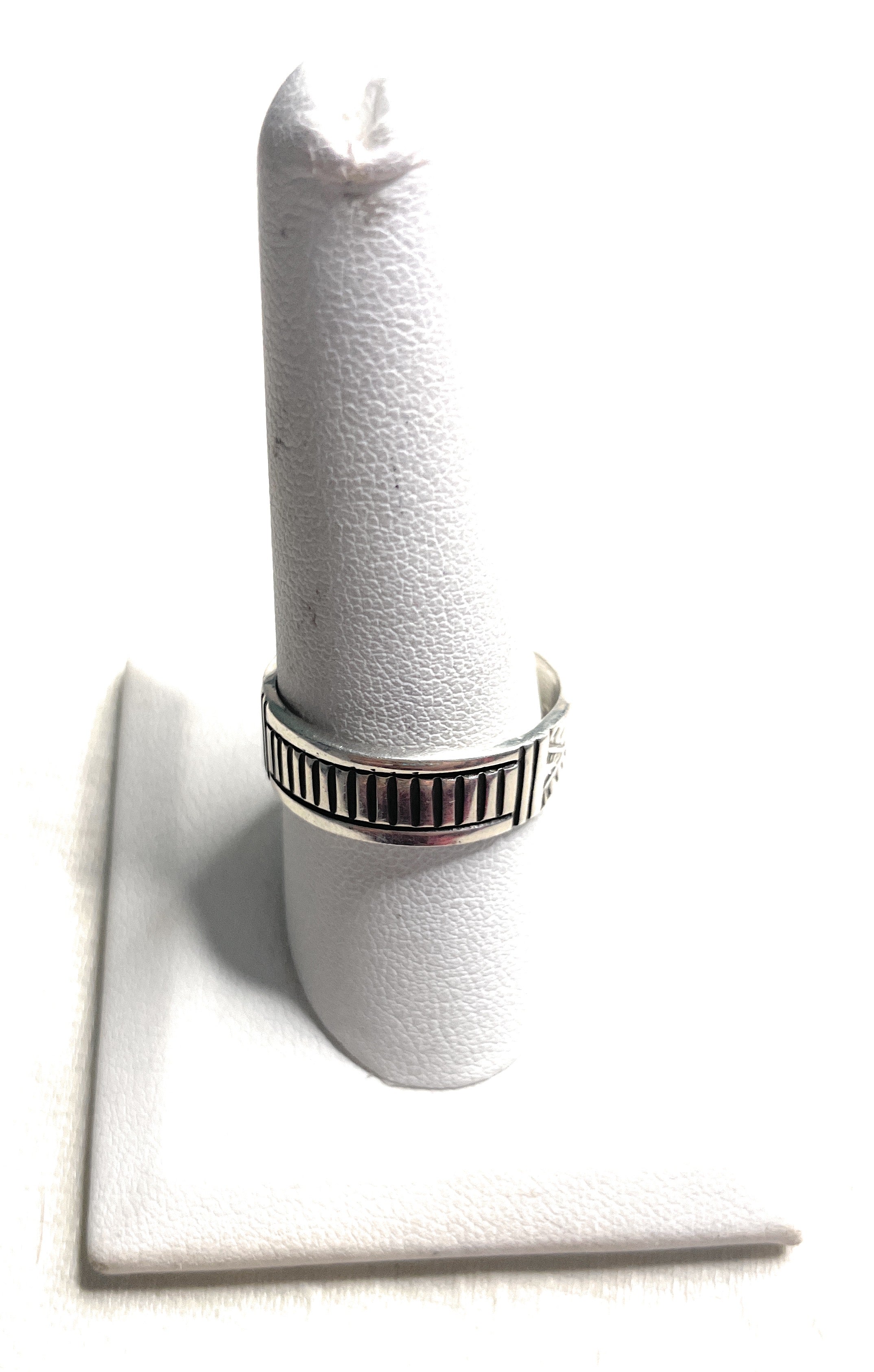 Handcrafted Sterling Silver Mixed Designs Bands Signed