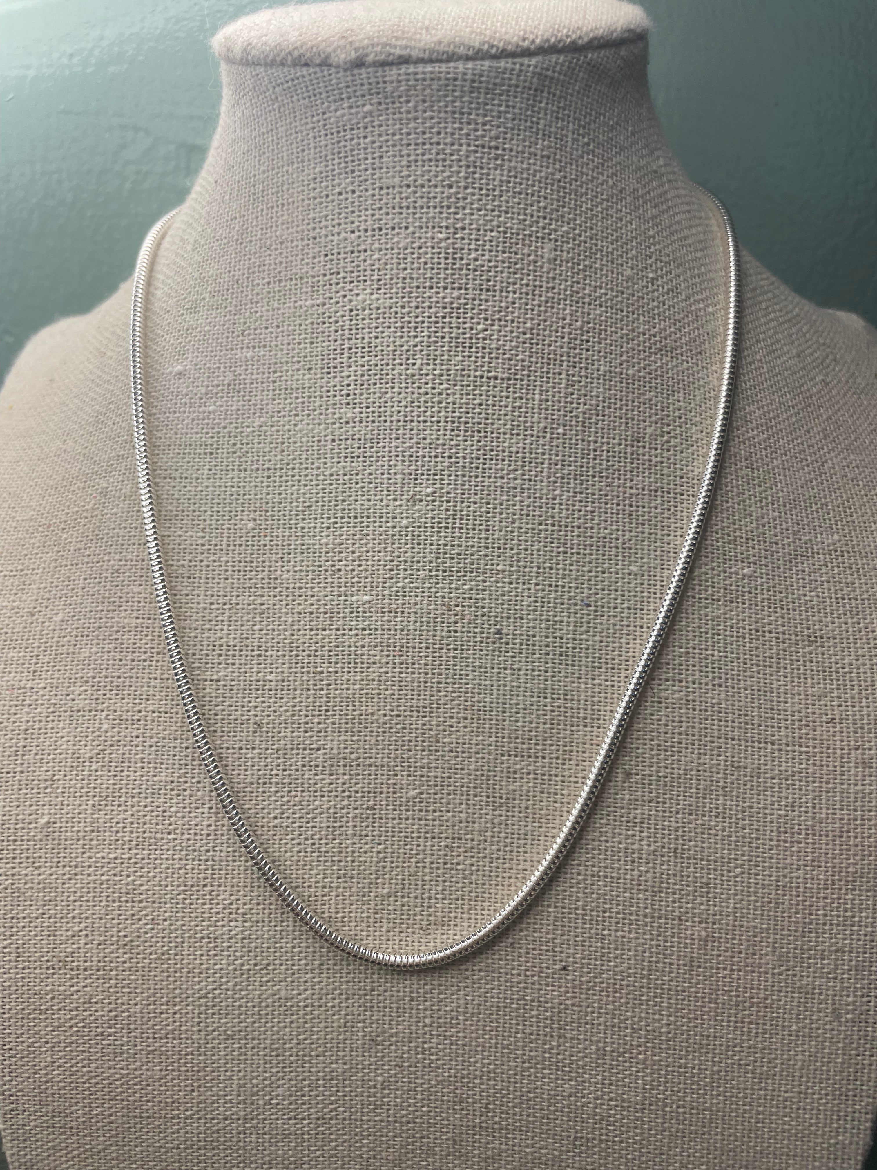 Italian Sterling Silver 16 Inch Snake Chain 2.4mm