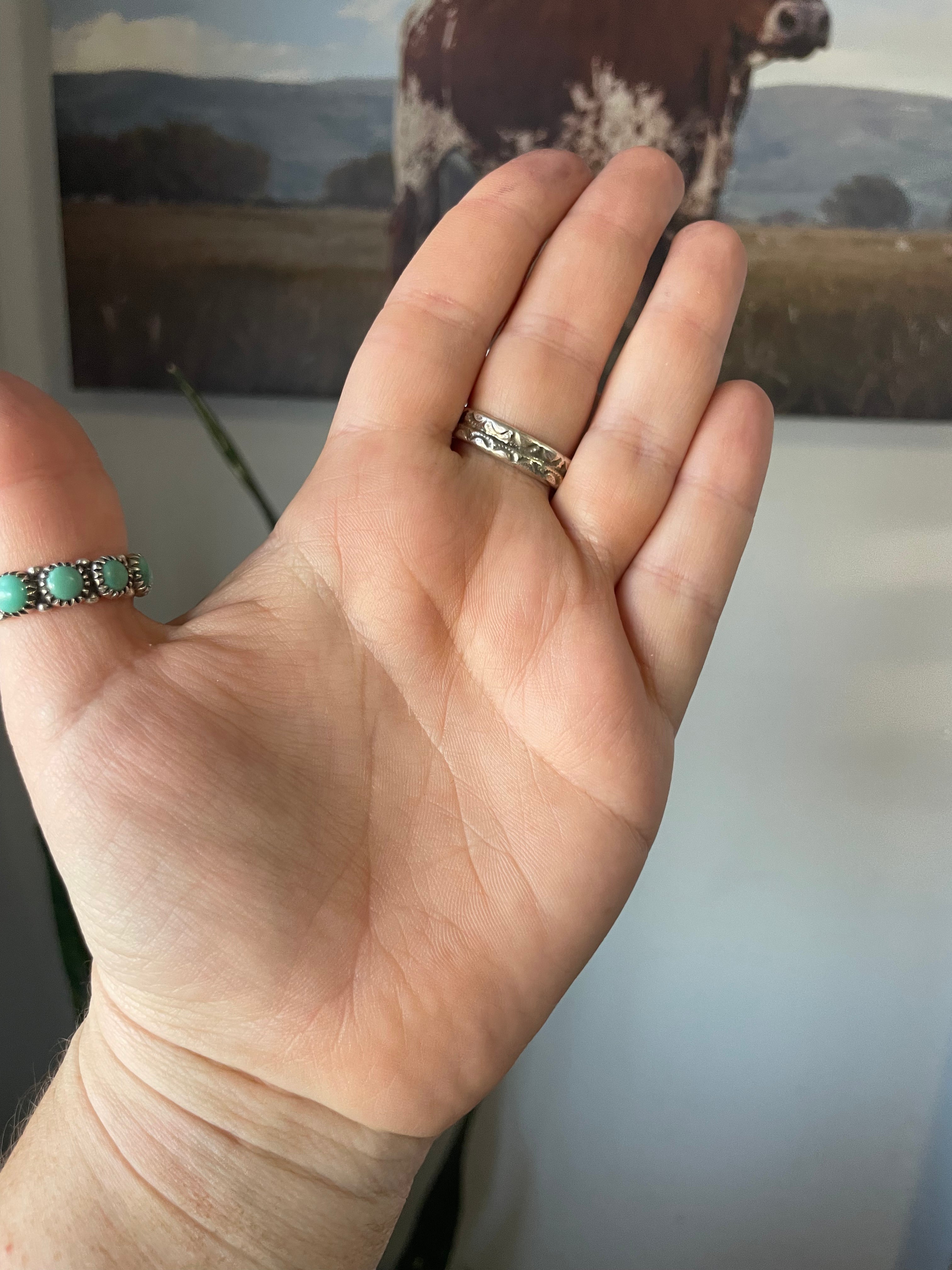 Handcrafted Coral And Sterling Silver Adjustable Butterfly Ring by Juliana Williams