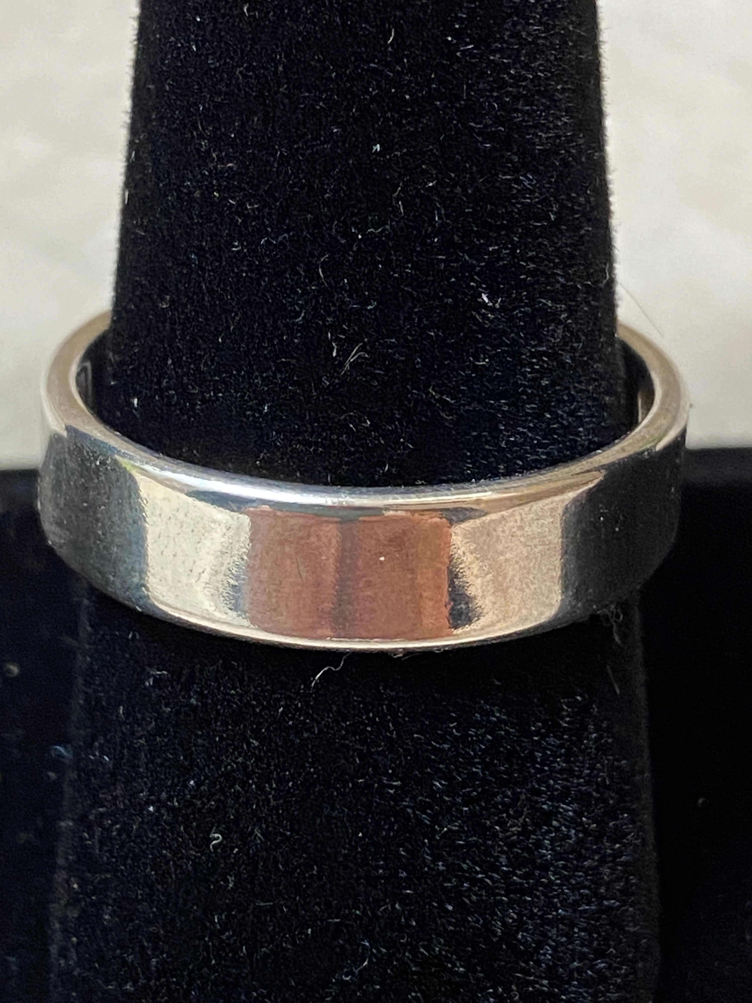 Handcrafted Sterling Silver Band Ring Size 11
