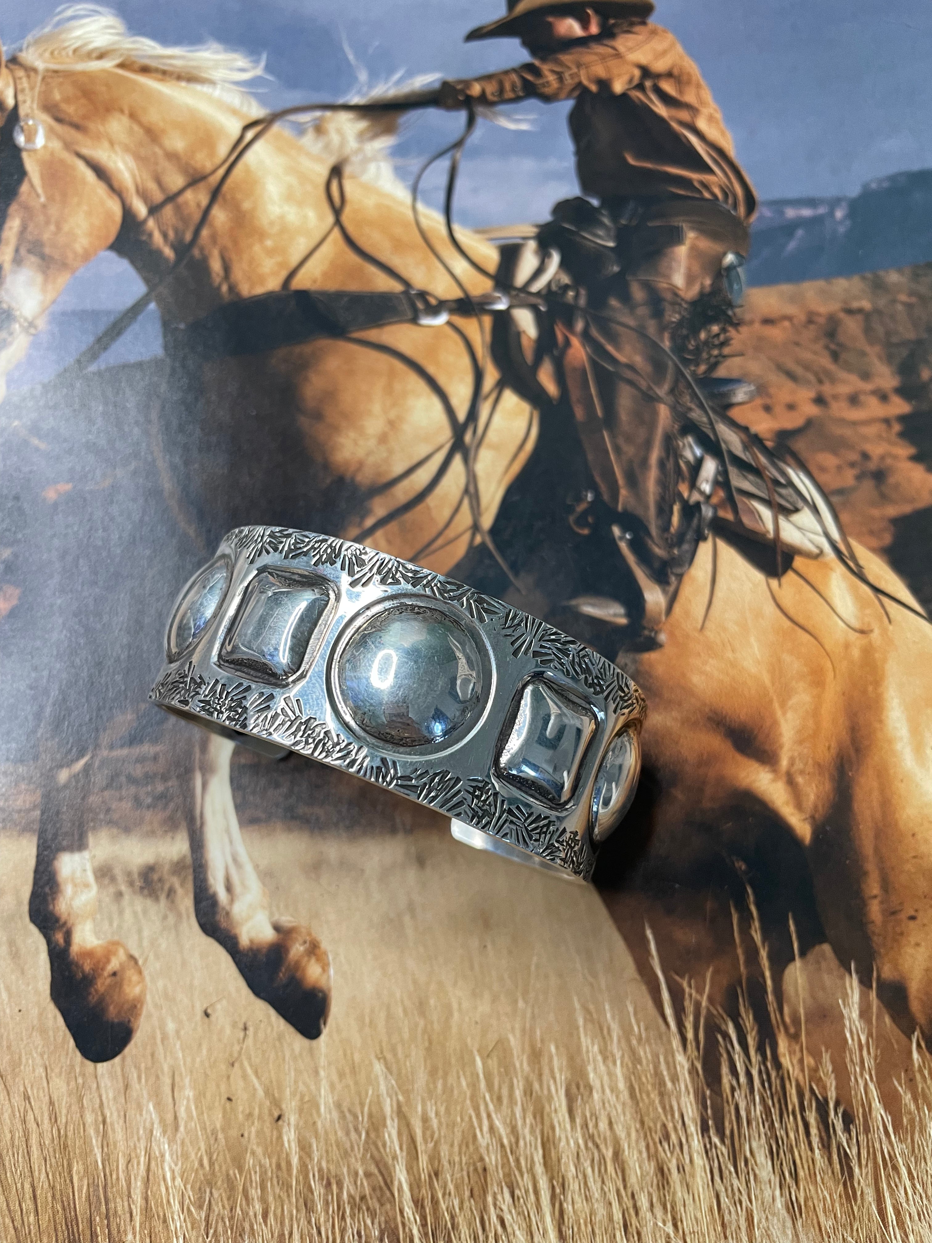 Sterling Silver Cuff Bracelet By Cody Willie Signed & Stamped /