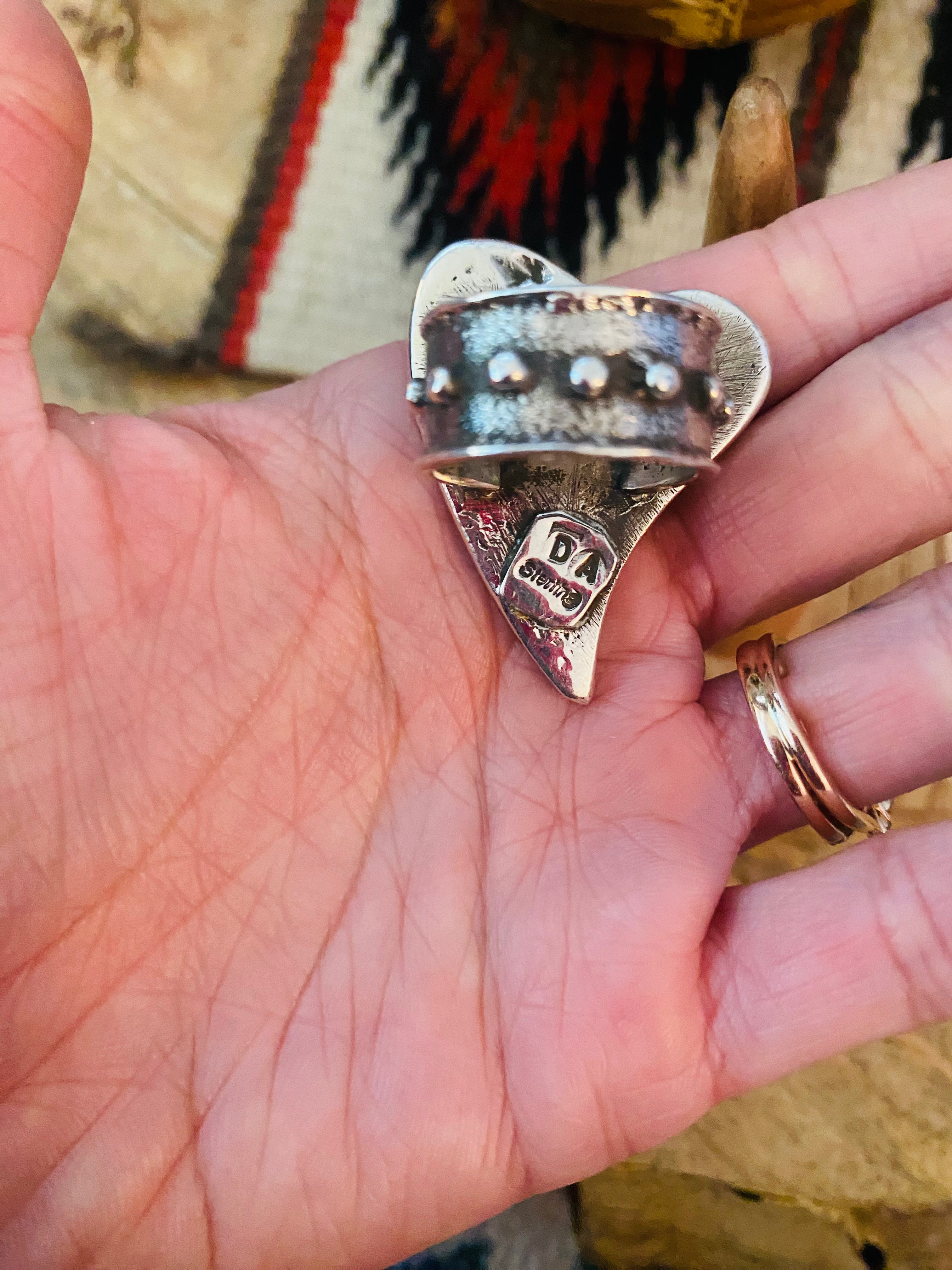 Handcrafted Sterling Silver Heart Ring