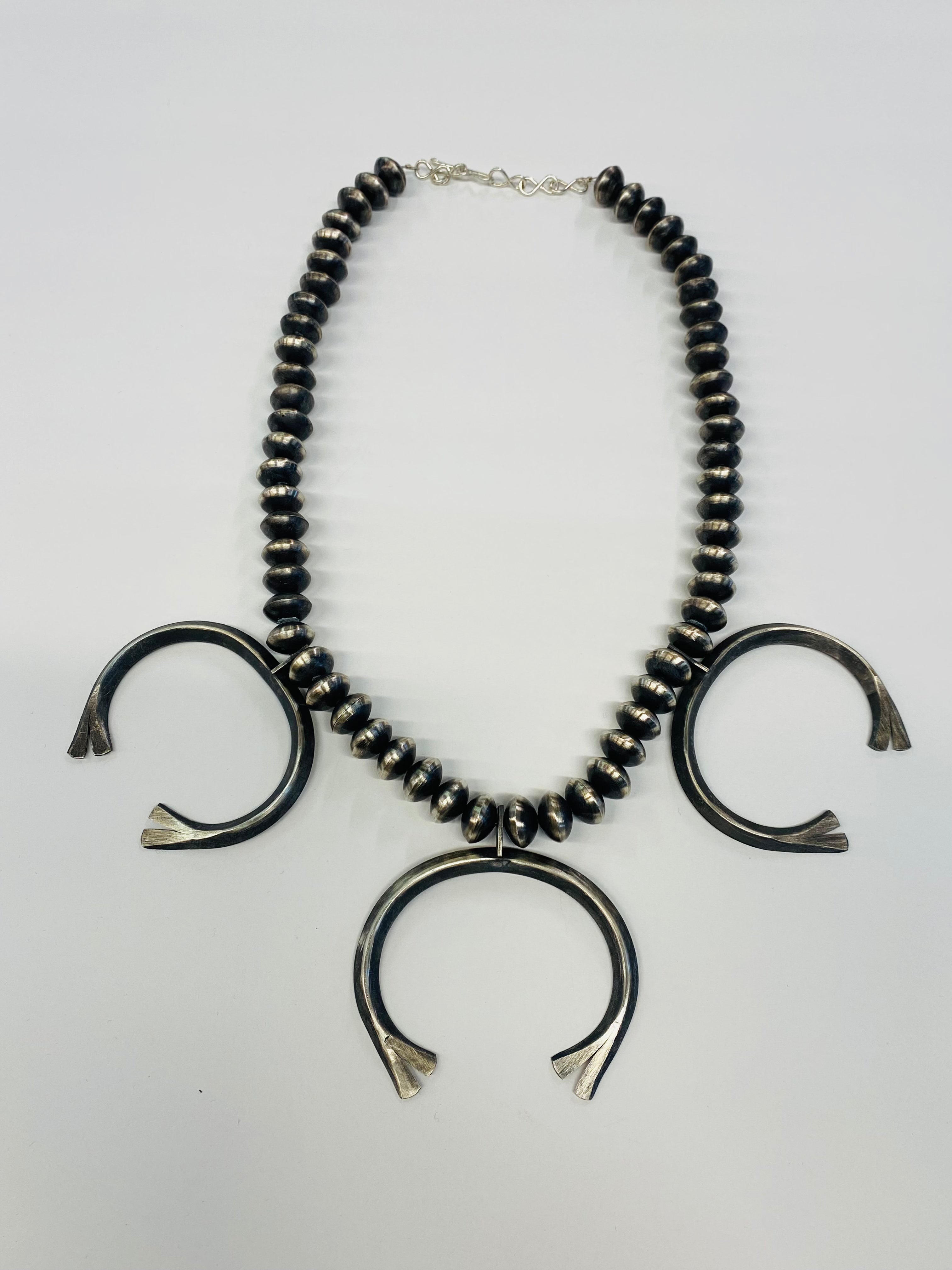 Beautiful Navajo Sterling Silver Naja Necklace Azalia Lewis