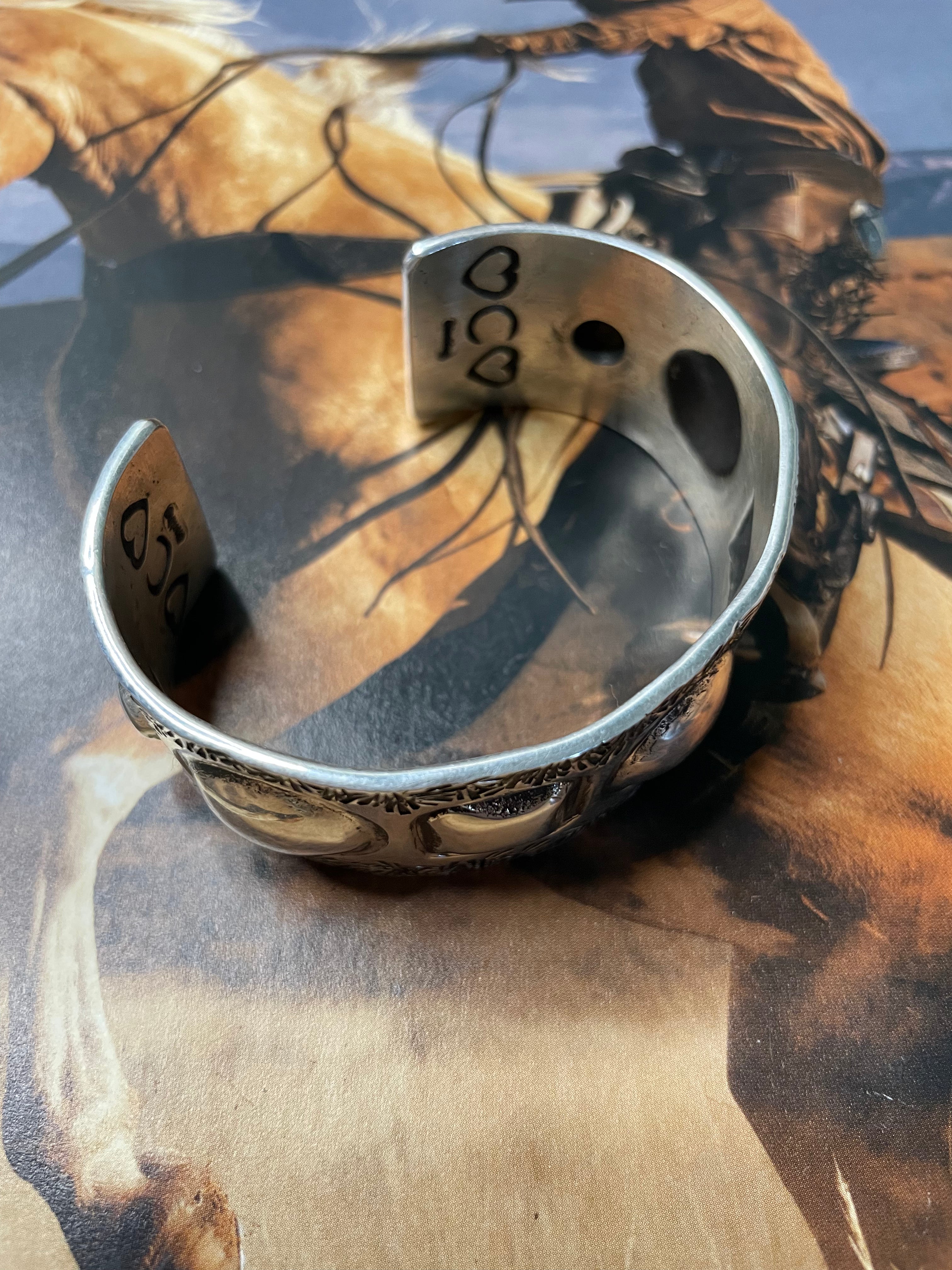 Sterling Silver Cuff Bracelet By Cody Willie Signed & Stamped /