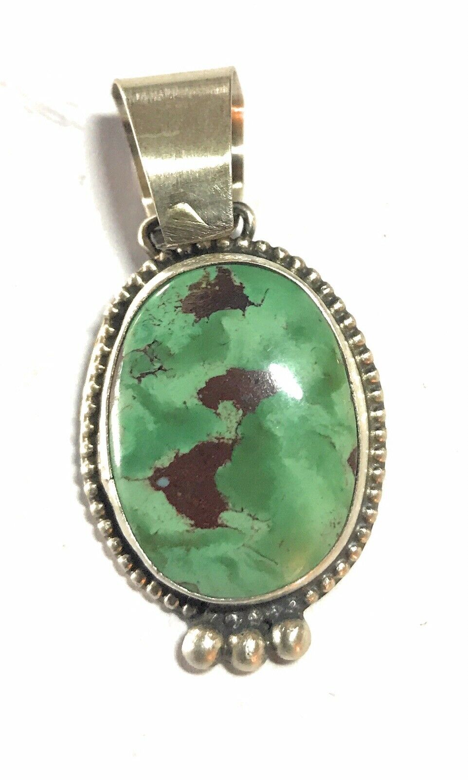 Navajo Turquoise Sterling Silver Pendant