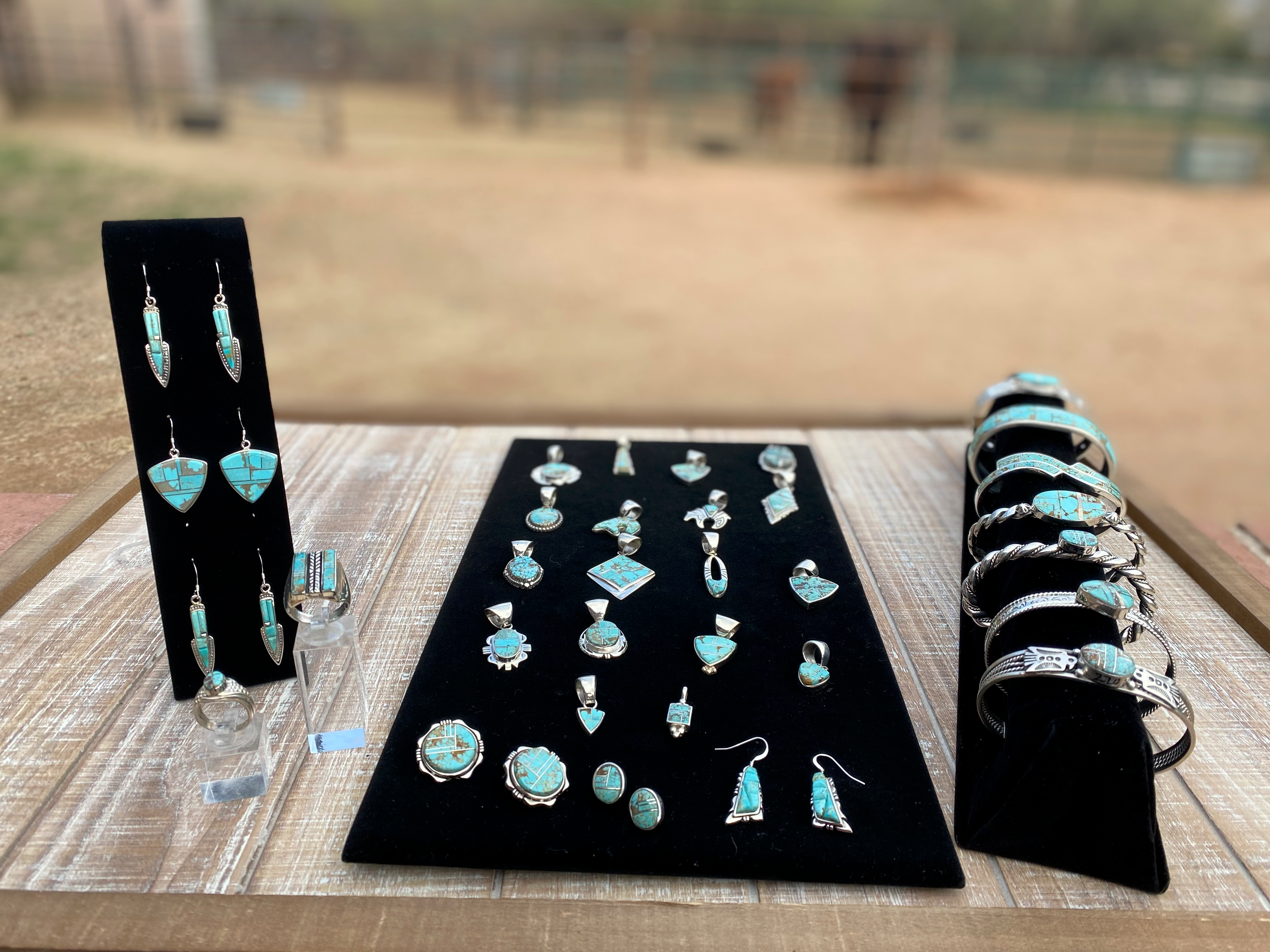 Number 8 Turquoise Inlay