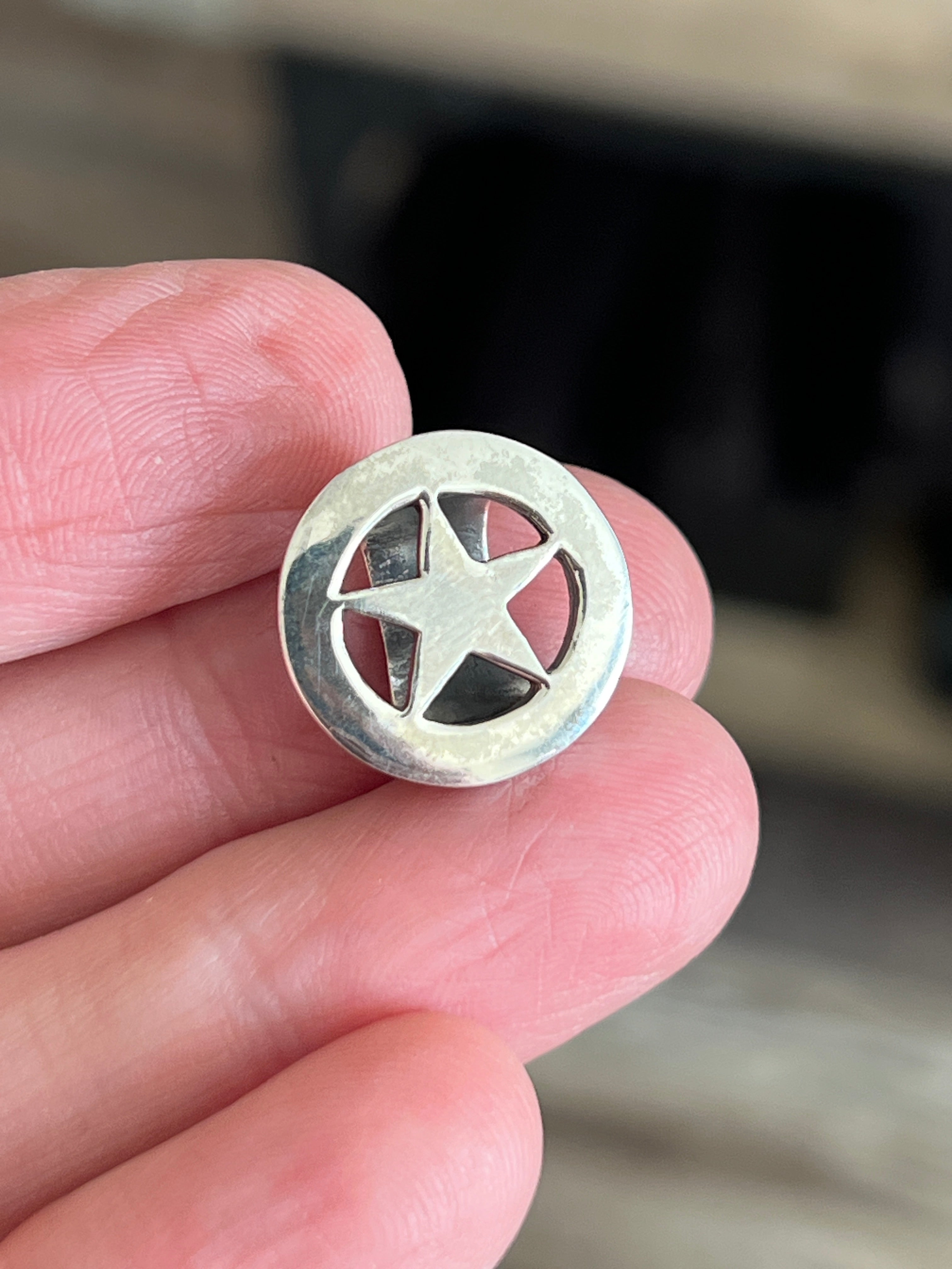 Sterling Silver Concho Slide, The Ranger