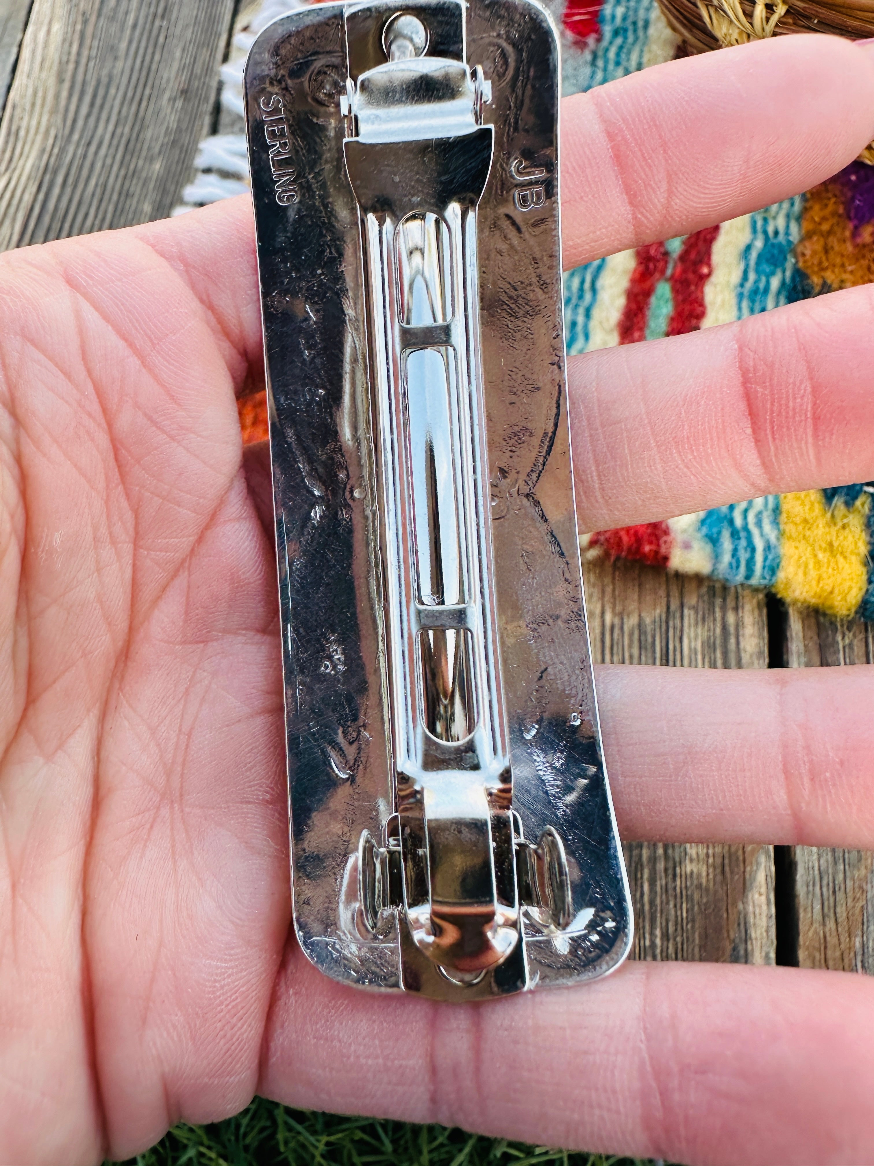 Handcrafted Sterling Silver Hair Barrette