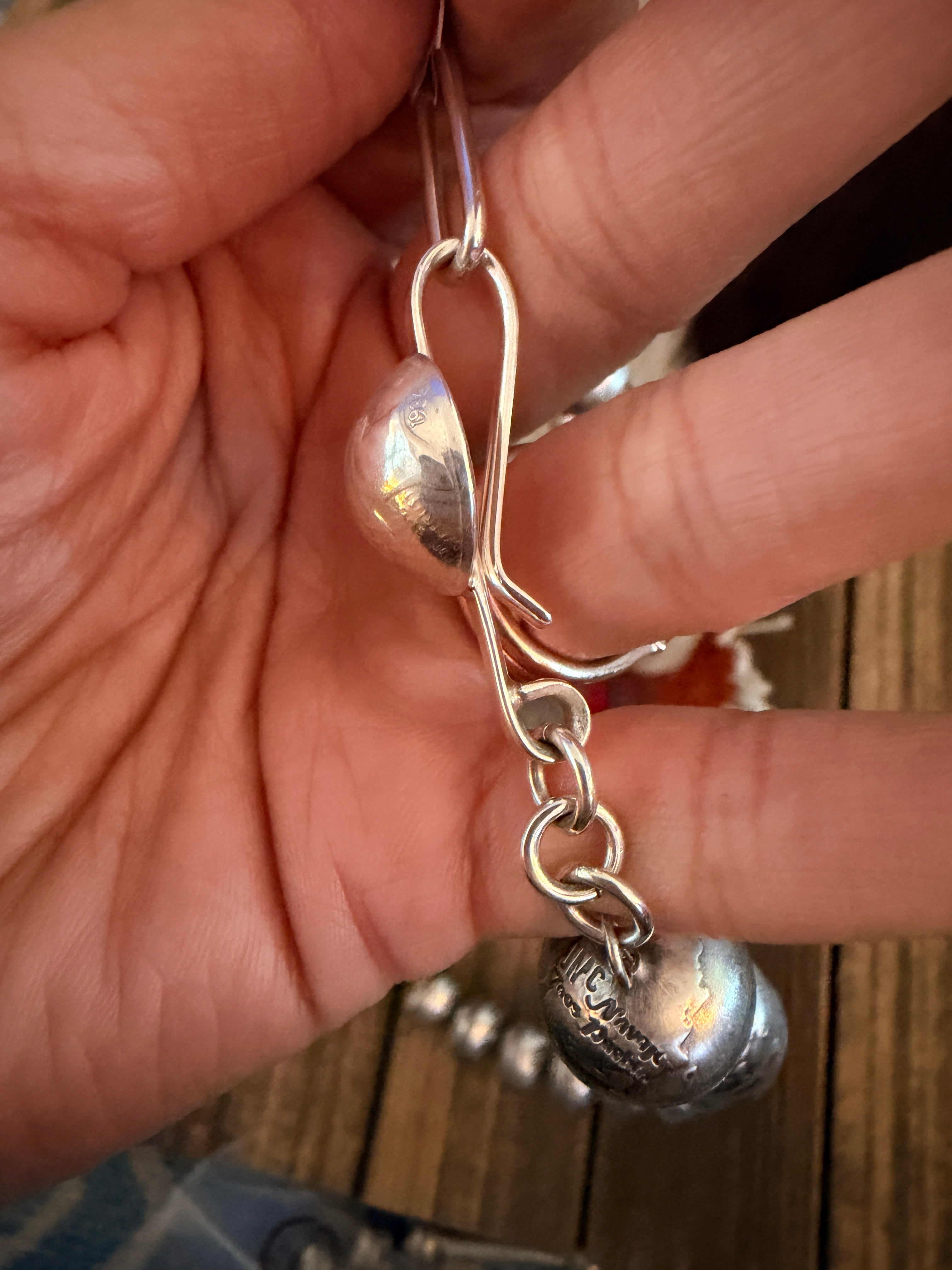 Handcrafted Sterling Silver Liberty Dime Beaded Necklace by James McCabe